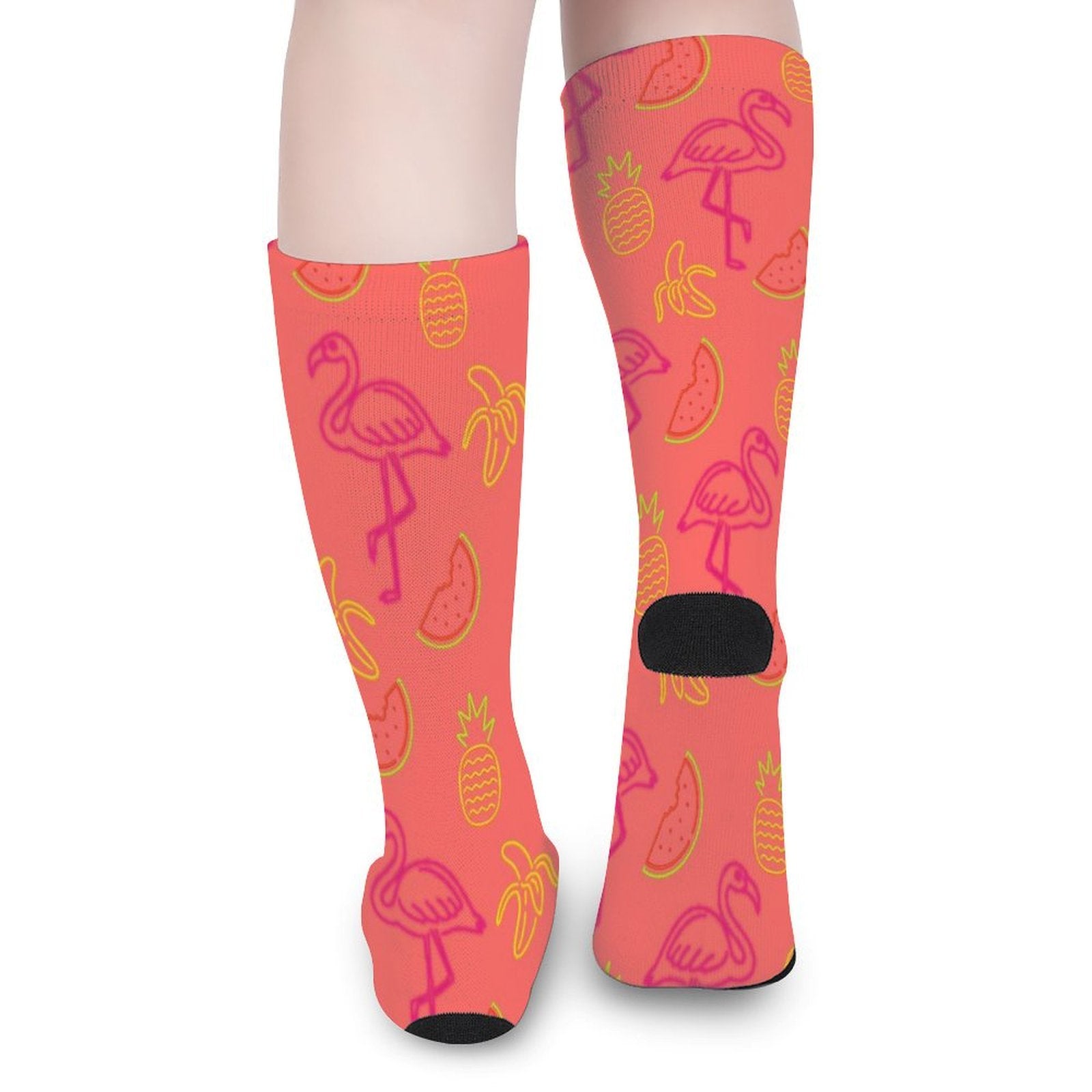 Fruity Flamingo Prined socks Gifts for Men Women