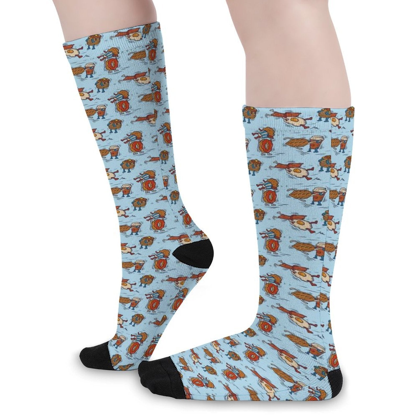 Breakfast Brawl Prined socks Gifts for Men Women