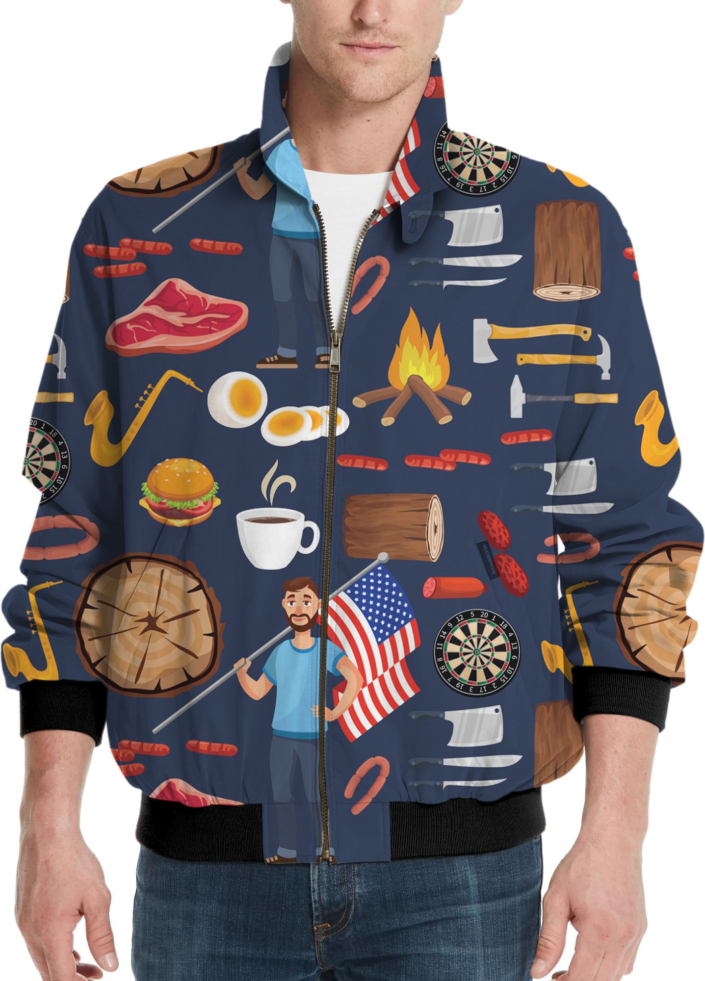 American Dream-Men's Golf Windbreaker Light Jacket