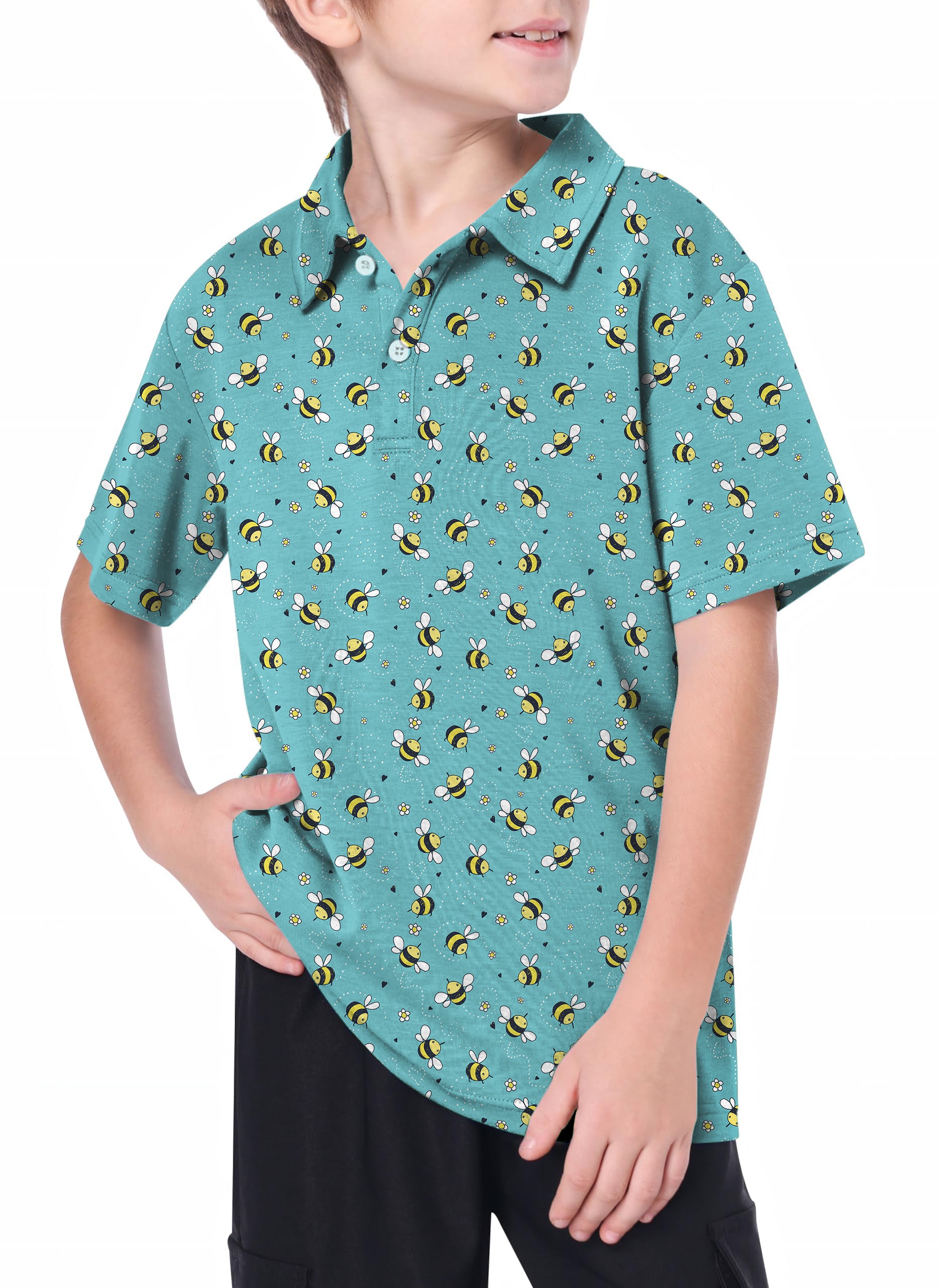 Youth Bumble Bee Golf Polo