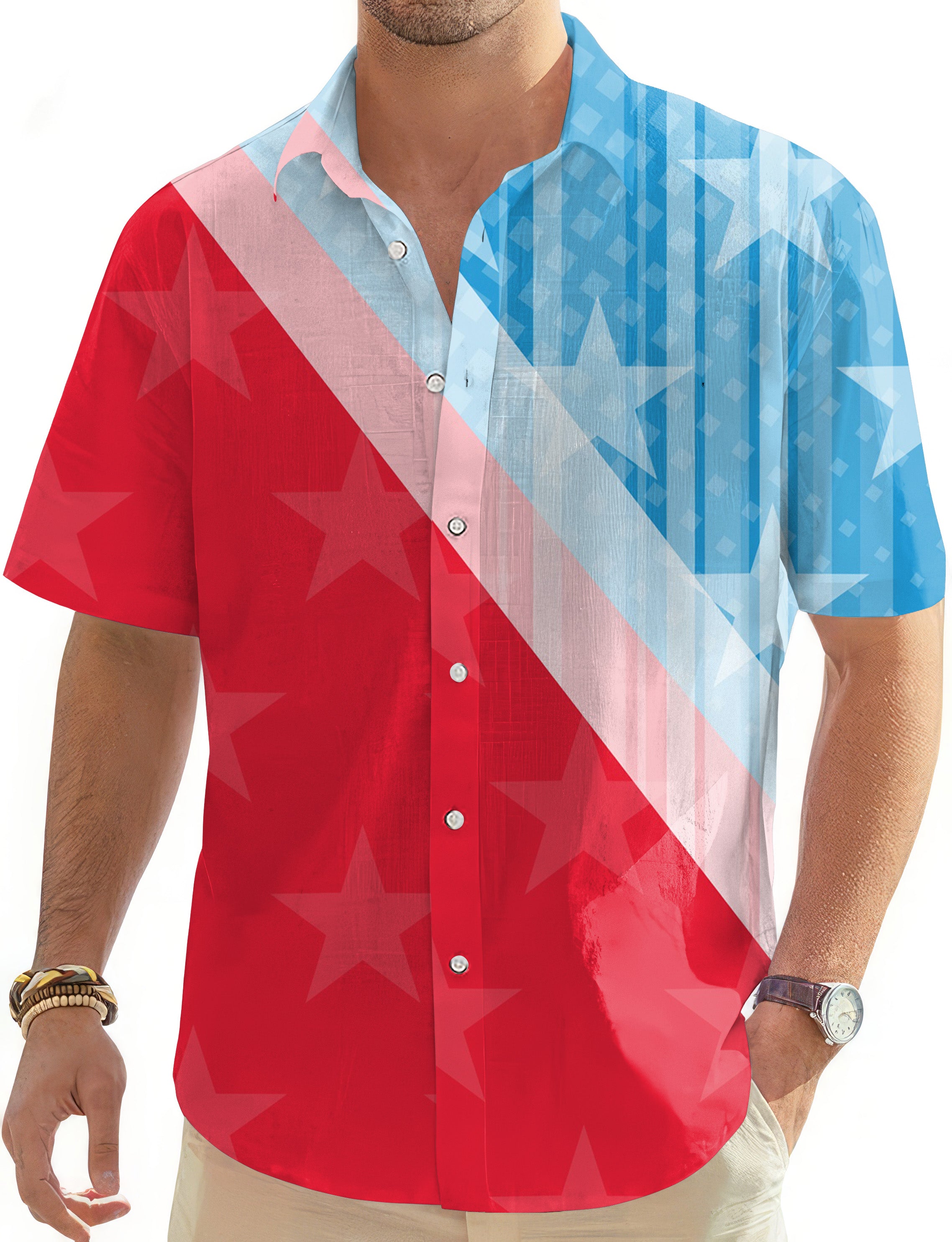 Team USA-Men's Golf Hawaiian Shirts Button Down Shirt
