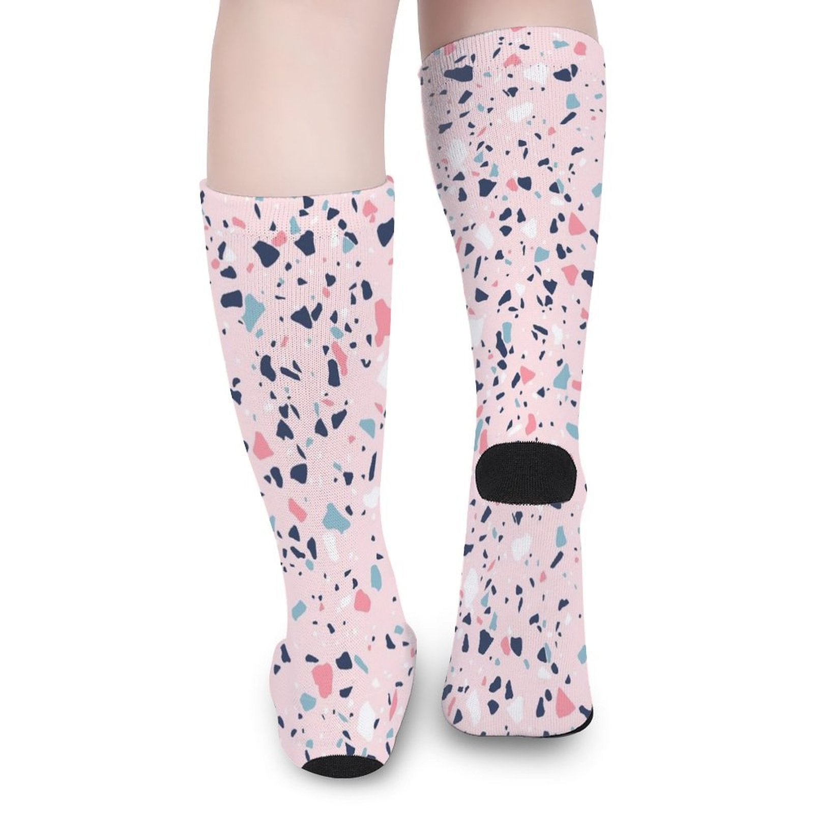 Pink Paint Splatter Prined socks Gifts for Men Women
