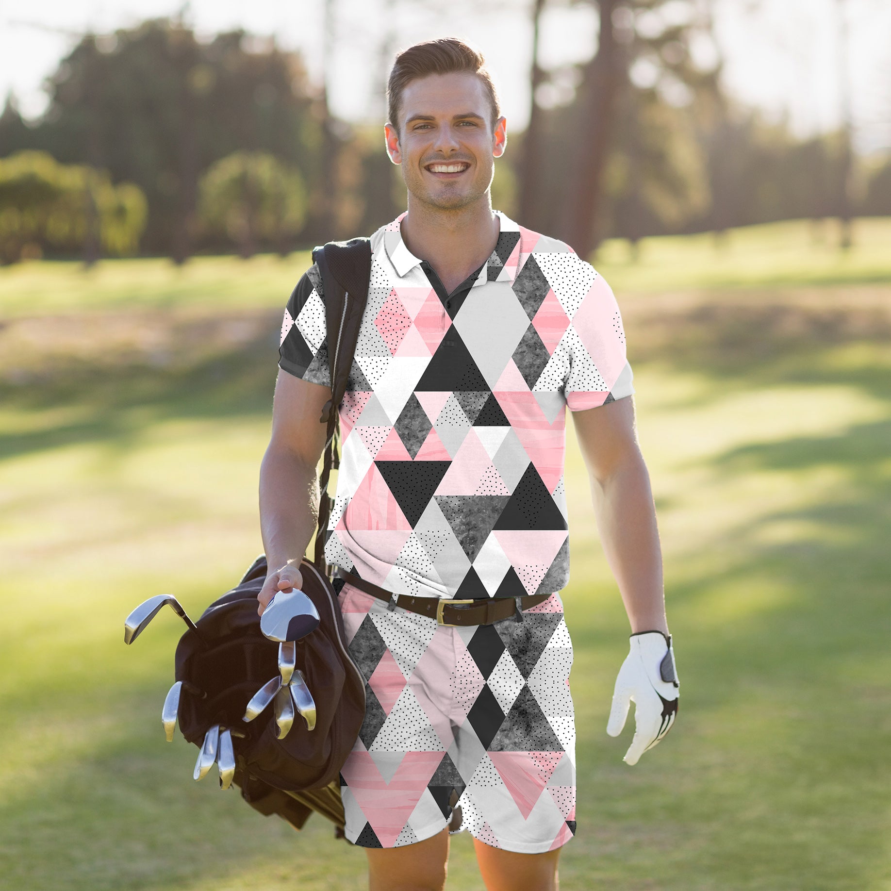 Men's Golf Set Polo+Shorts On Par
