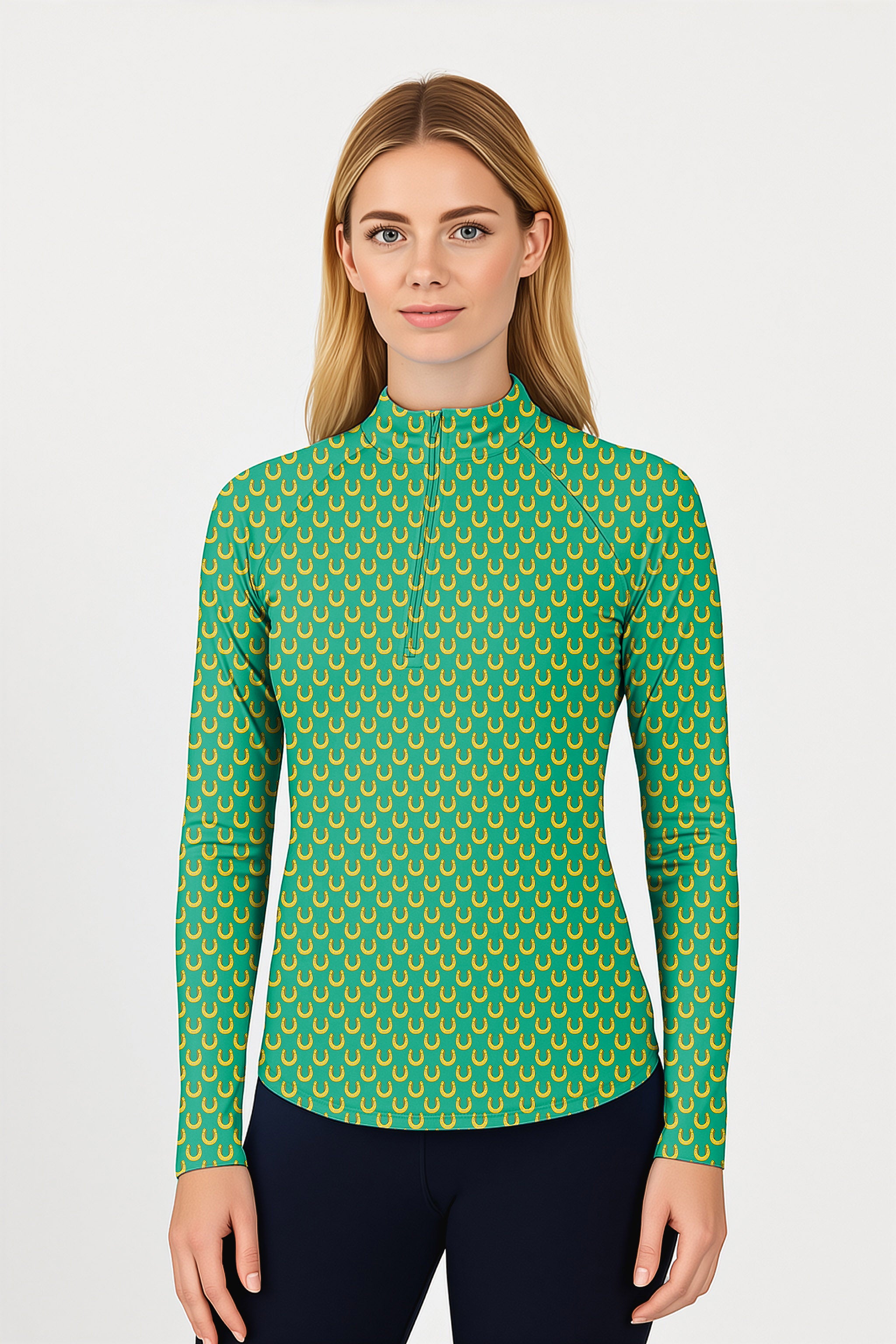 Horseshoe Women's Golf Active 3/4 Zip Top