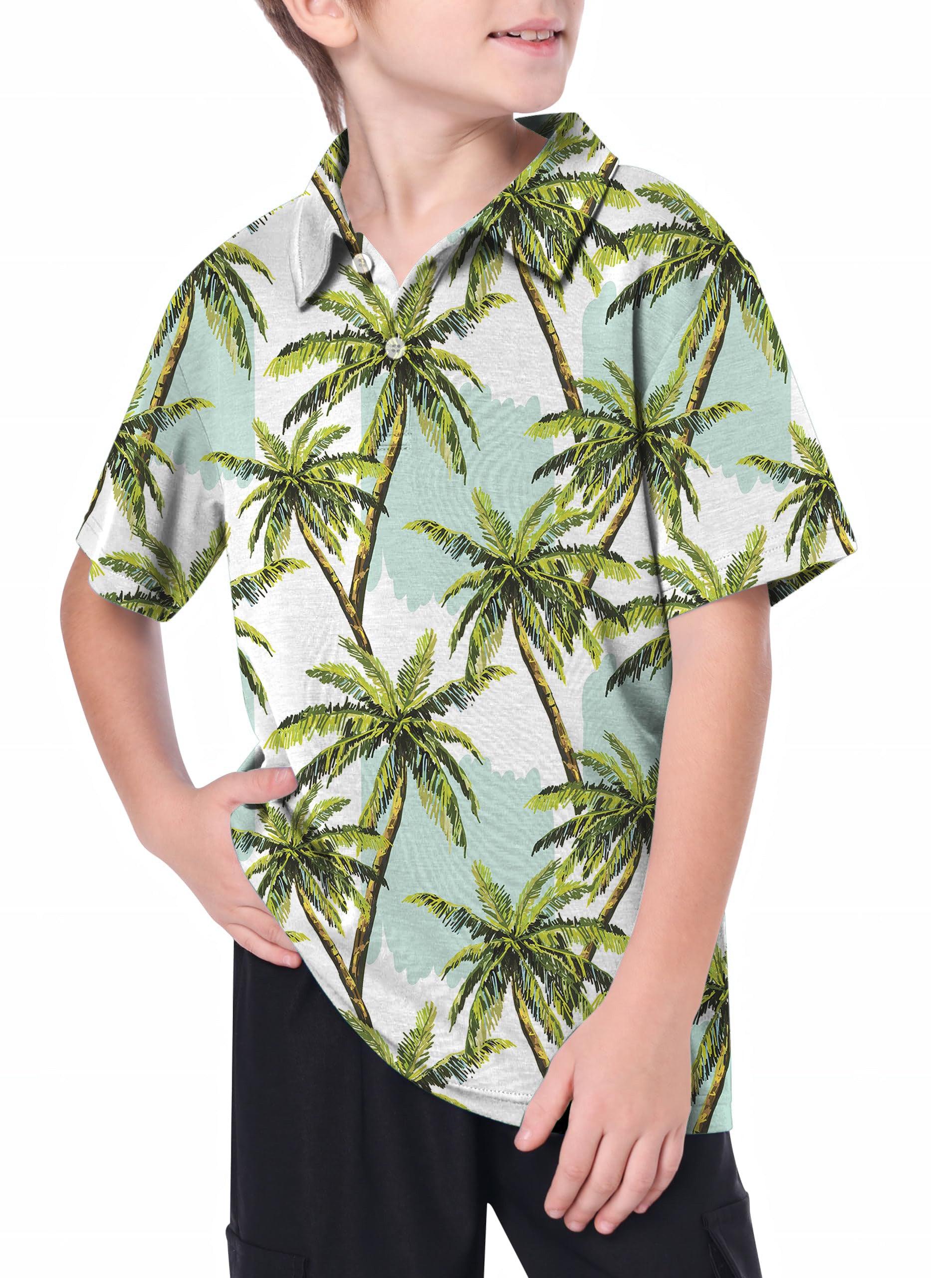 Youth Palm trees Golf Polo