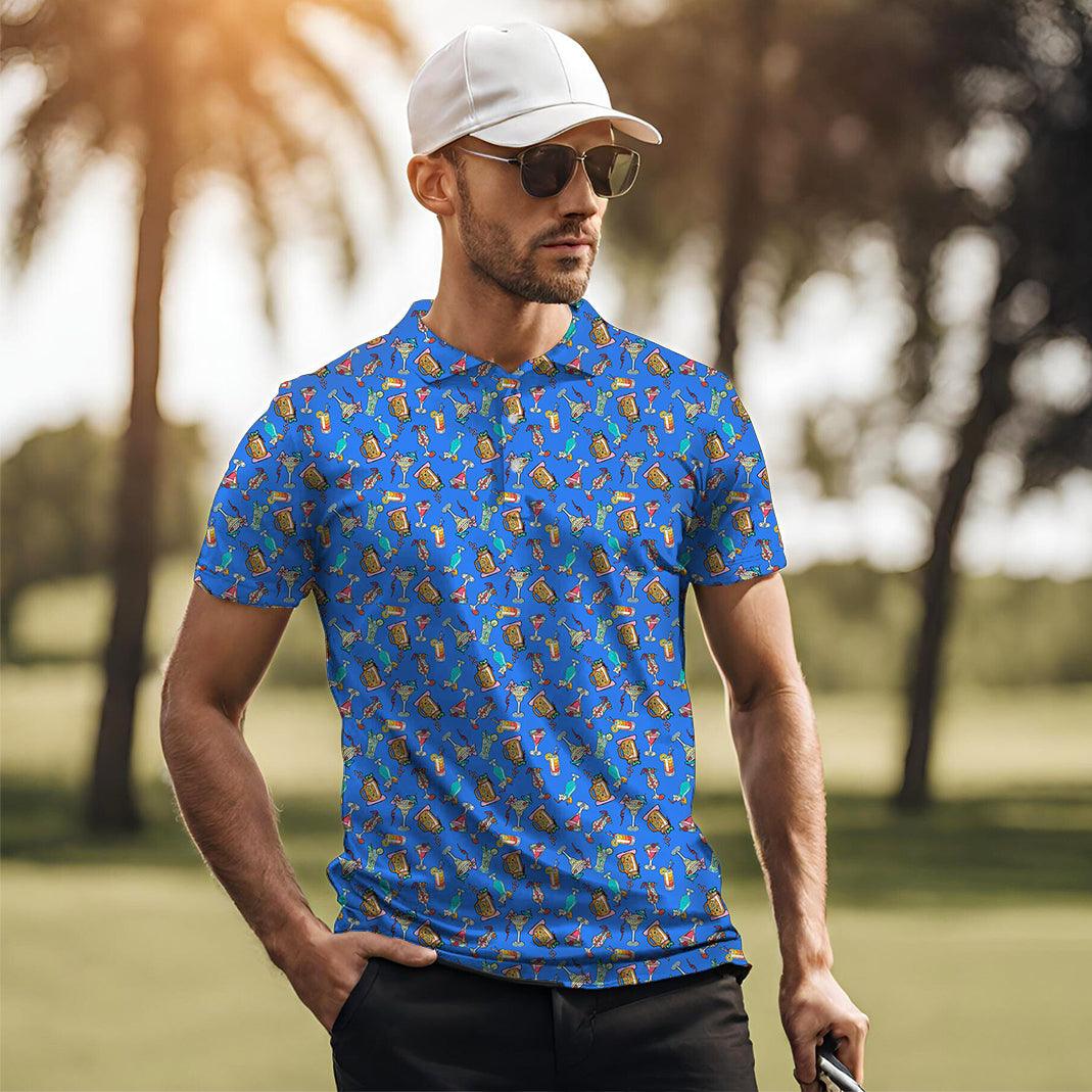 Men's Summer fruit juice golf polo