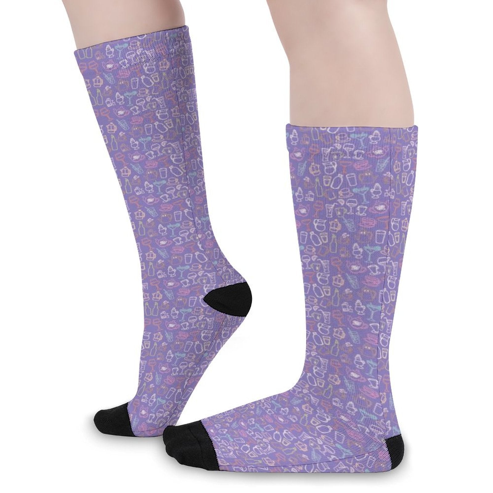 Here for the Drinks Prined socks Gifts for Men Women