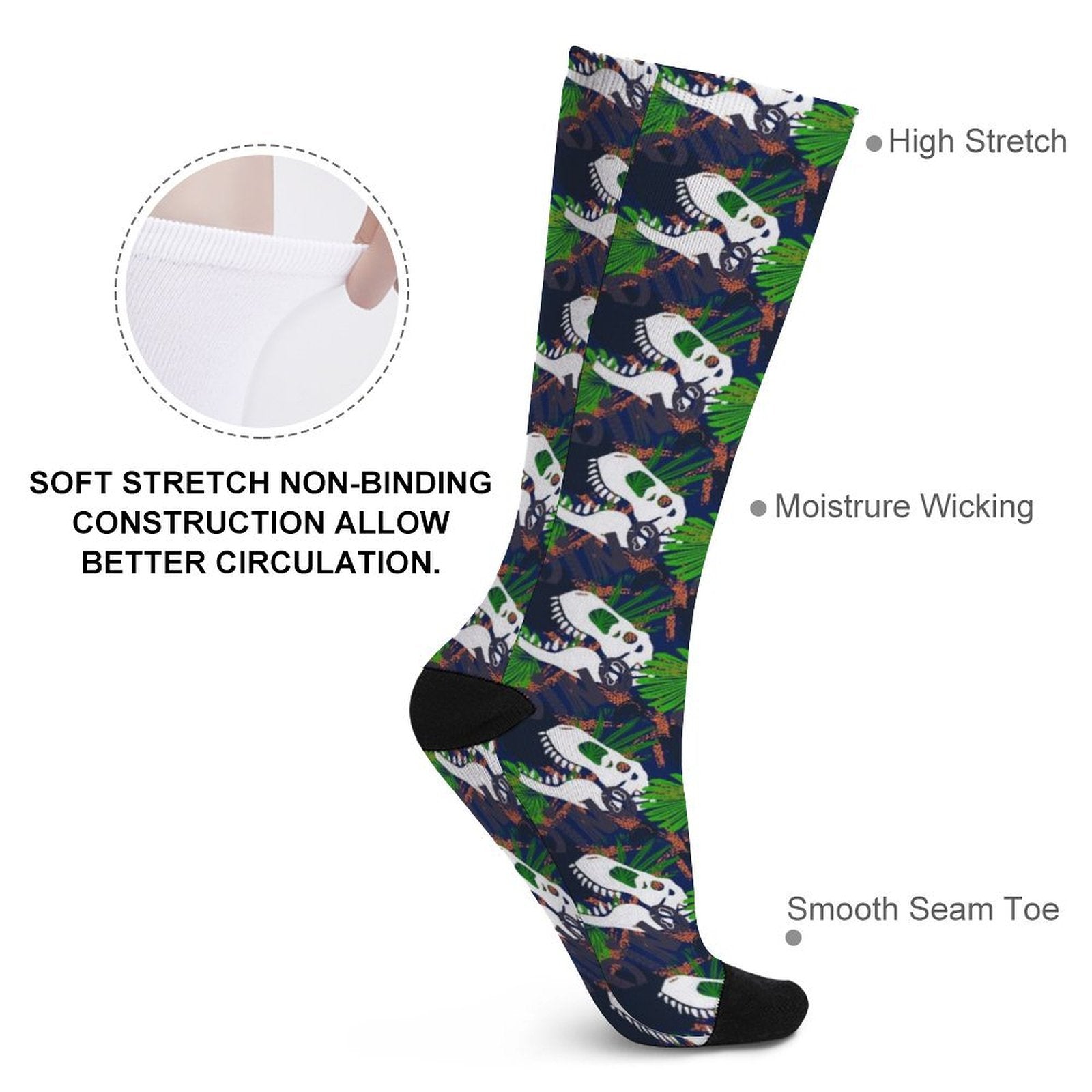 dinosaur fossil Prined socks Gifts for Men Women