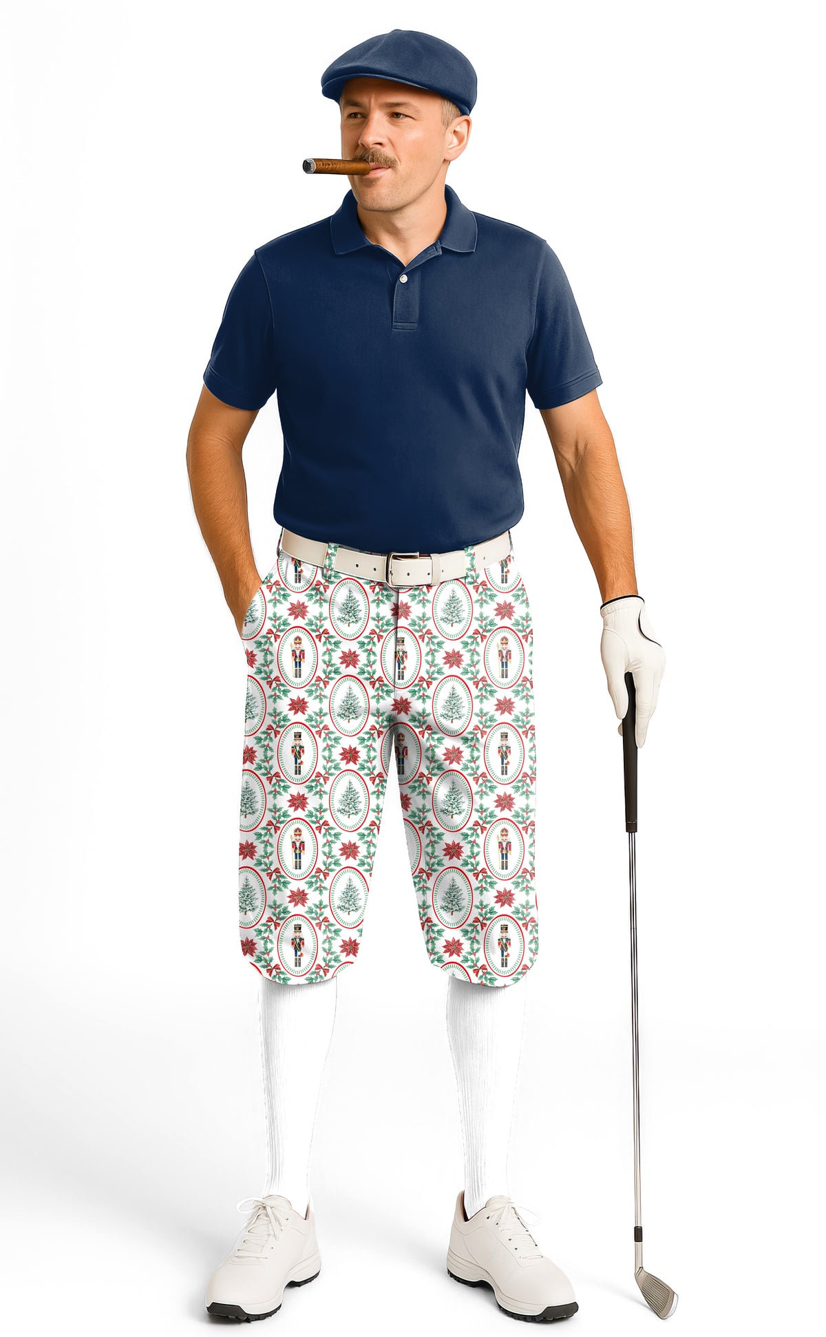 Christmas Nutcracker Men's Golf Knickers Pants