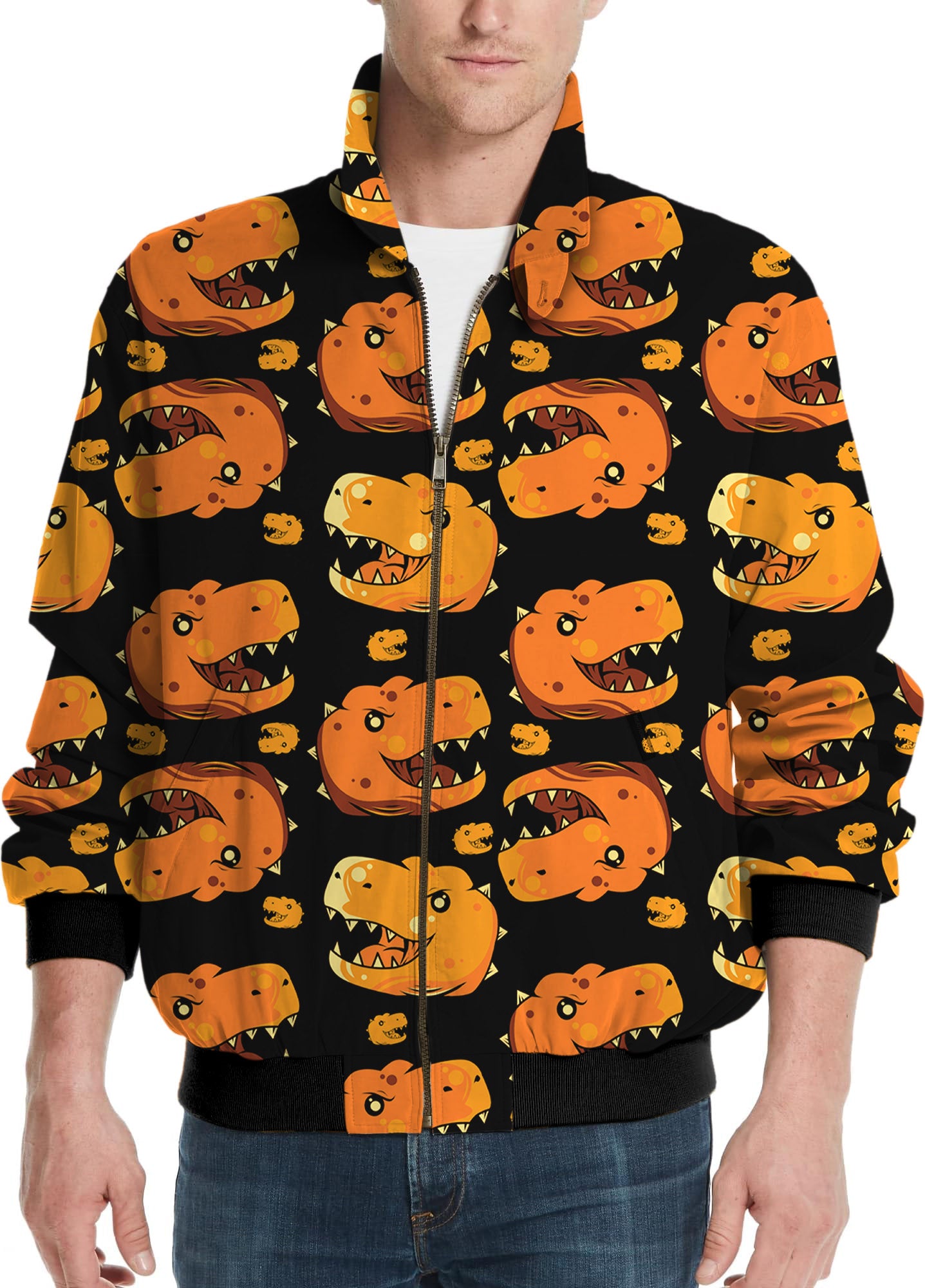 Dino Heads-Men's Golf Windbreaker Light Jacket