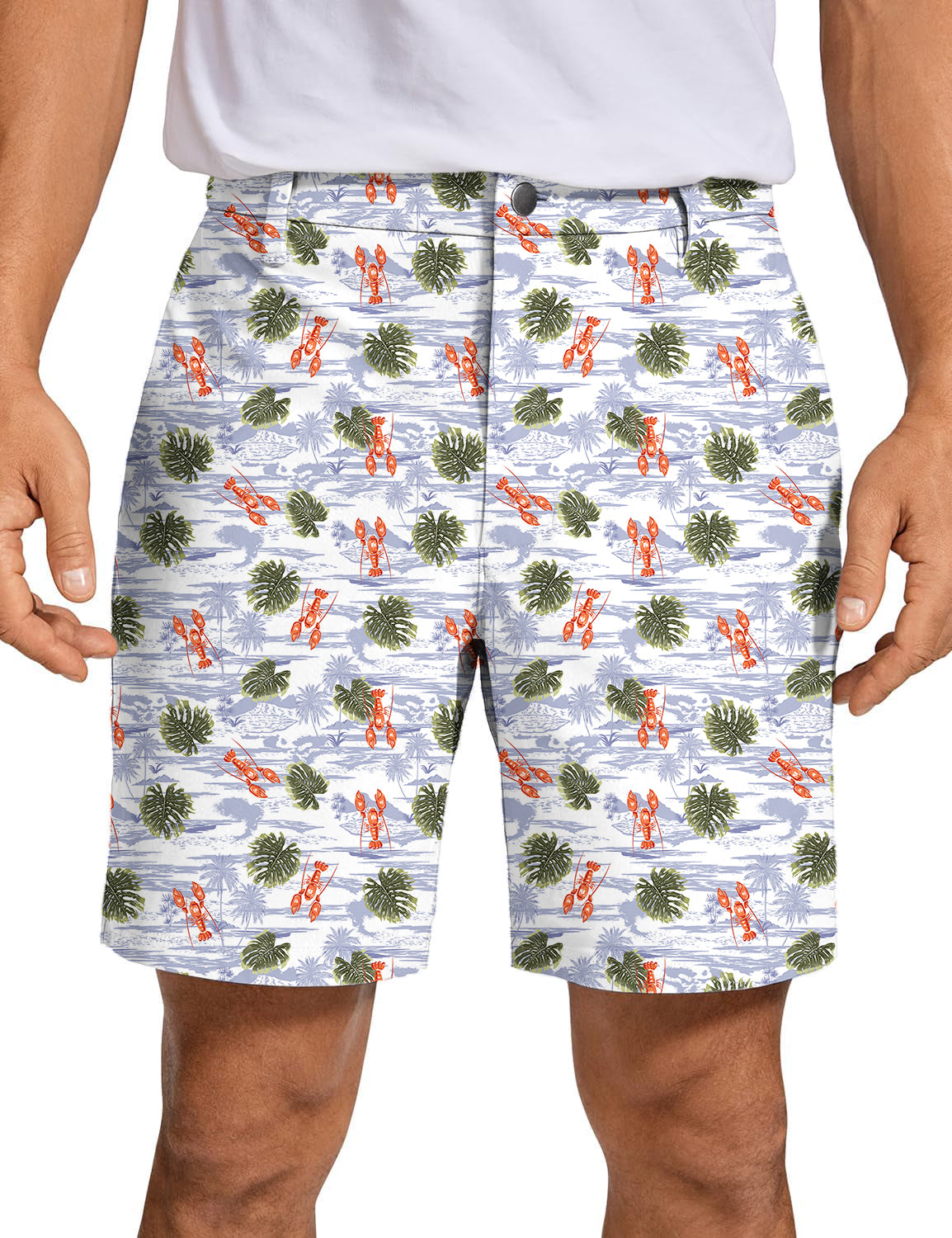 Men's Lobster water grass Golf Shorts