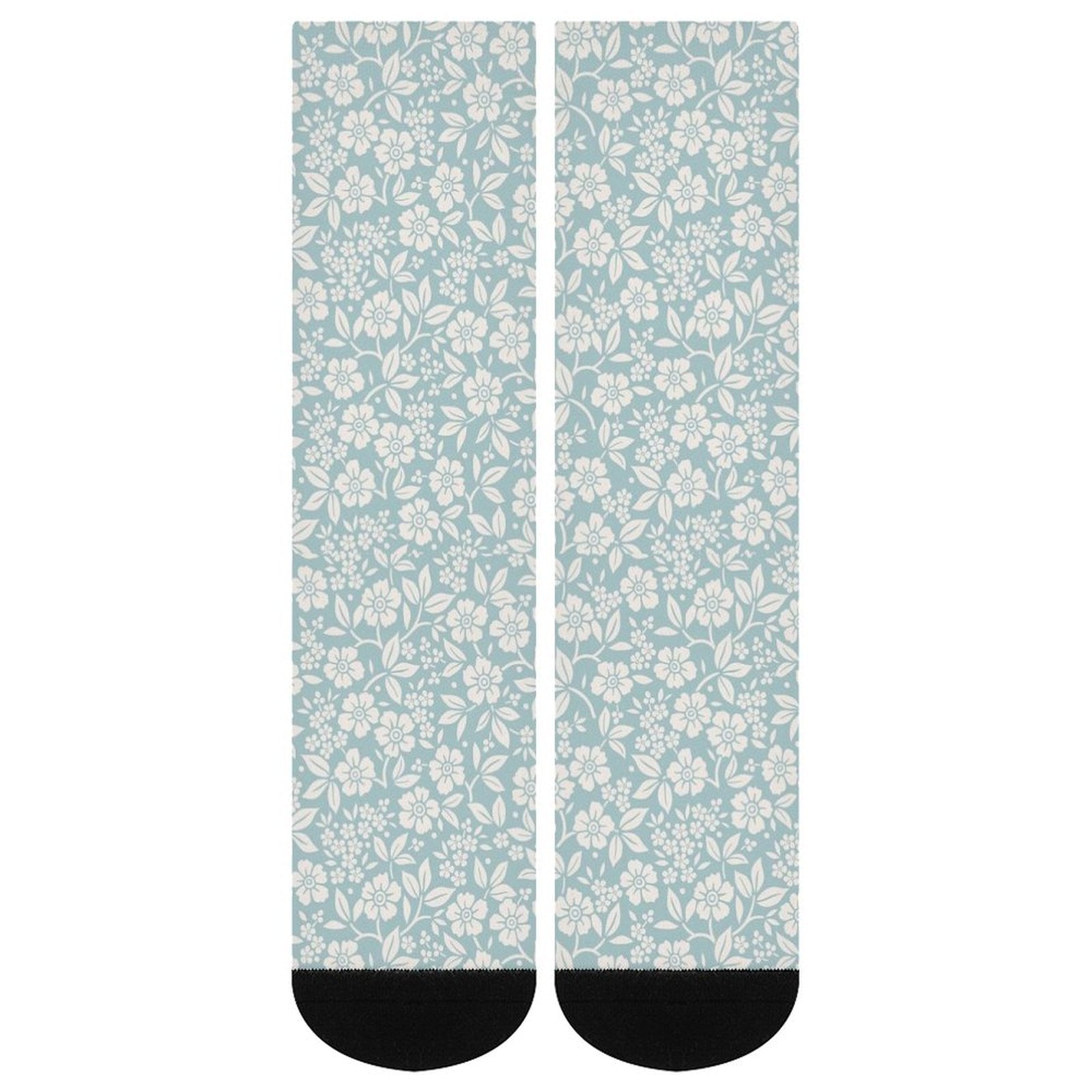 Relaxed Blue Floral Prined socks Gifts for Men Women