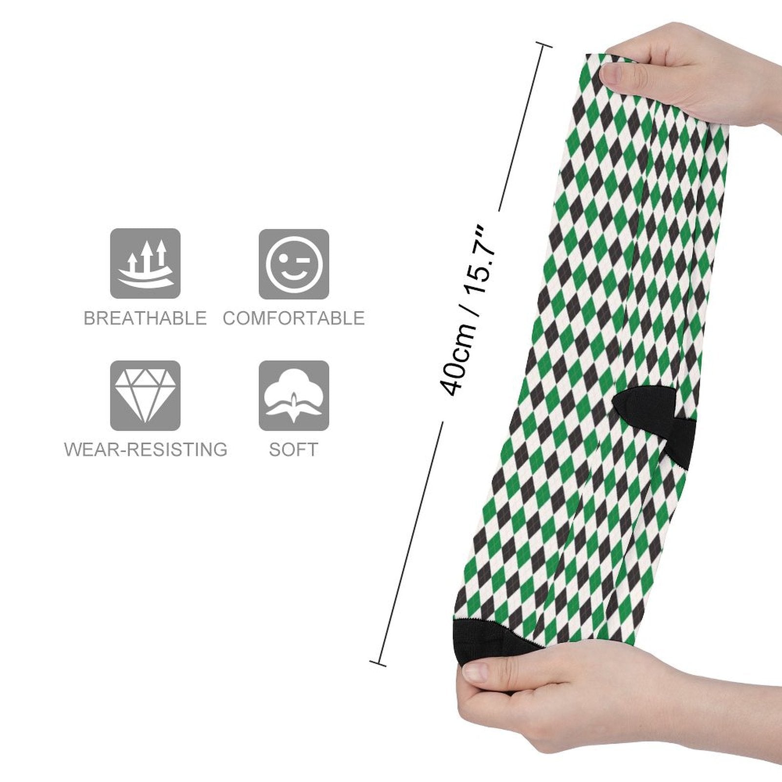 Argyle grid Prined socks Gifts for Men Women