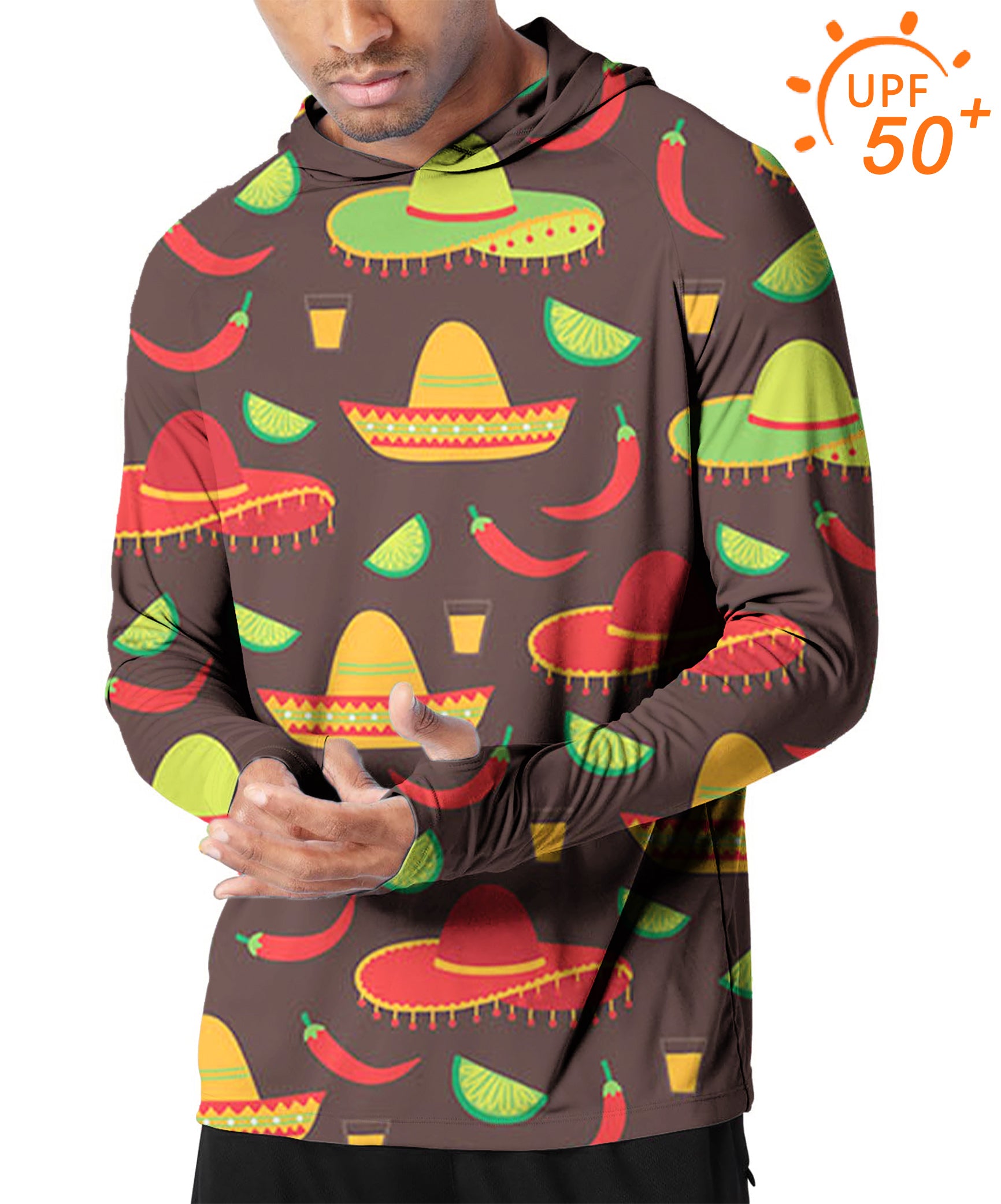 Men's Outdoor cowboy hat Golf Sun Protection Slim Fit hoodies