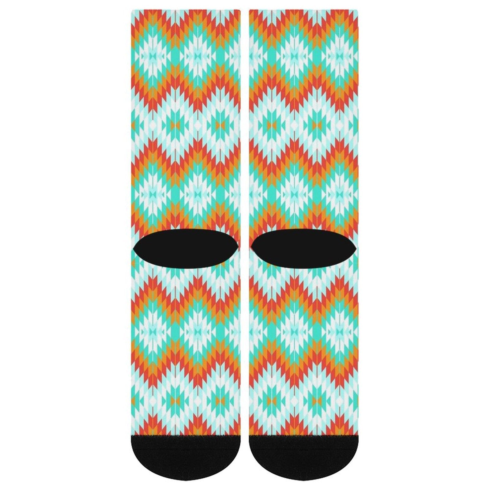 Summer Contrast Stitching Prined socks Gifts for Men Women
