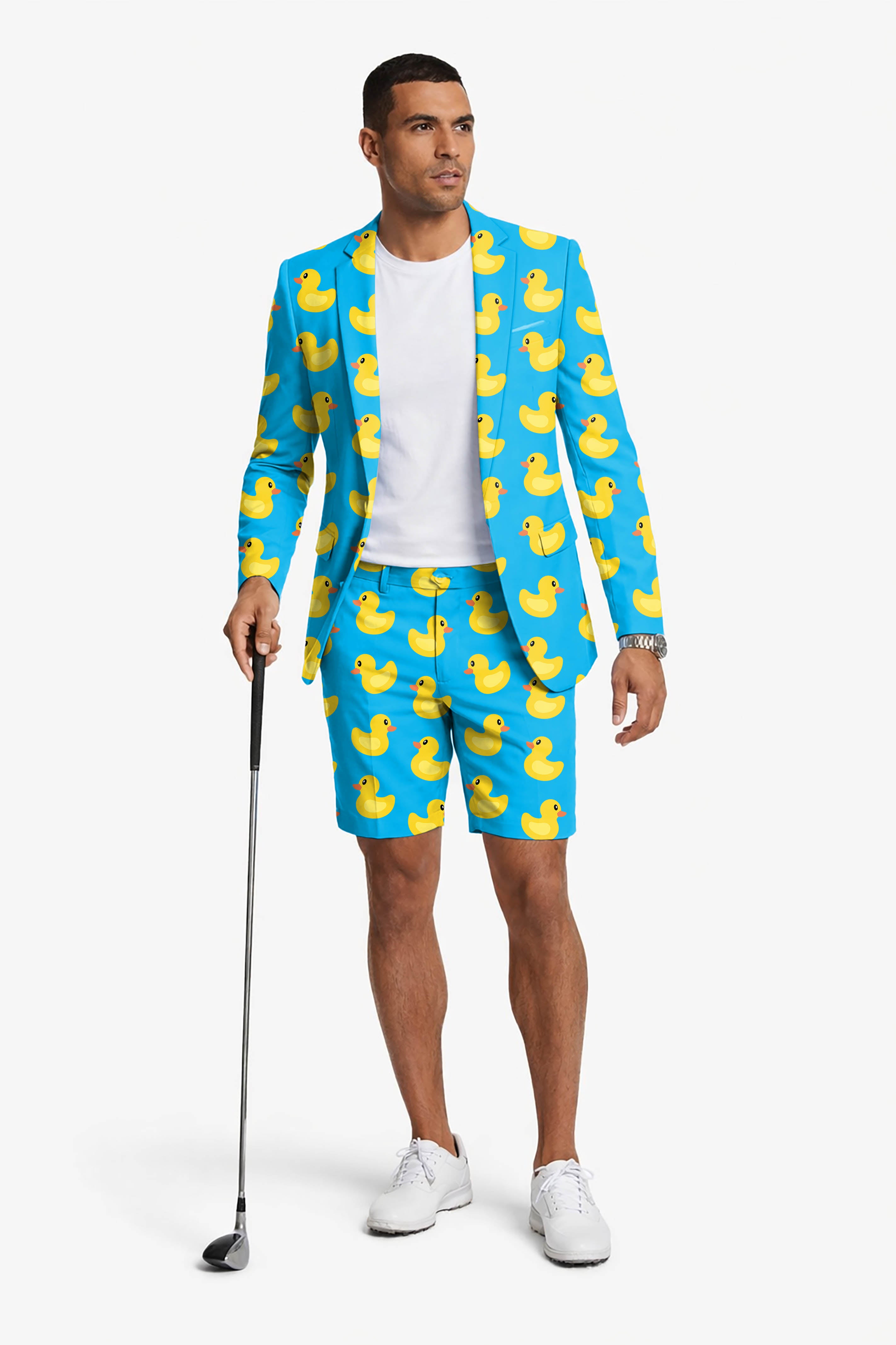Yellow duck Men's Party Costumes-Theme Party 2pcs Suit set-Blazer Shorts