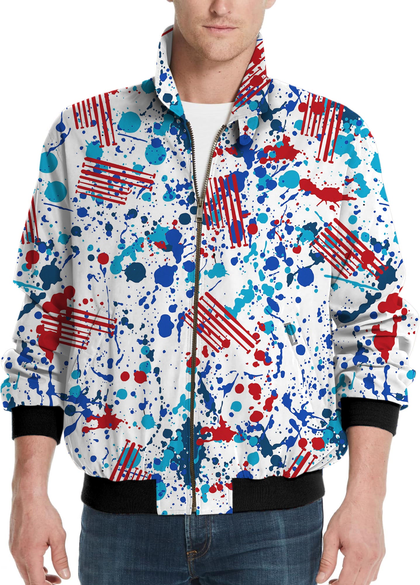 graffiti-Men's Golf Windbreaker Light Jacket