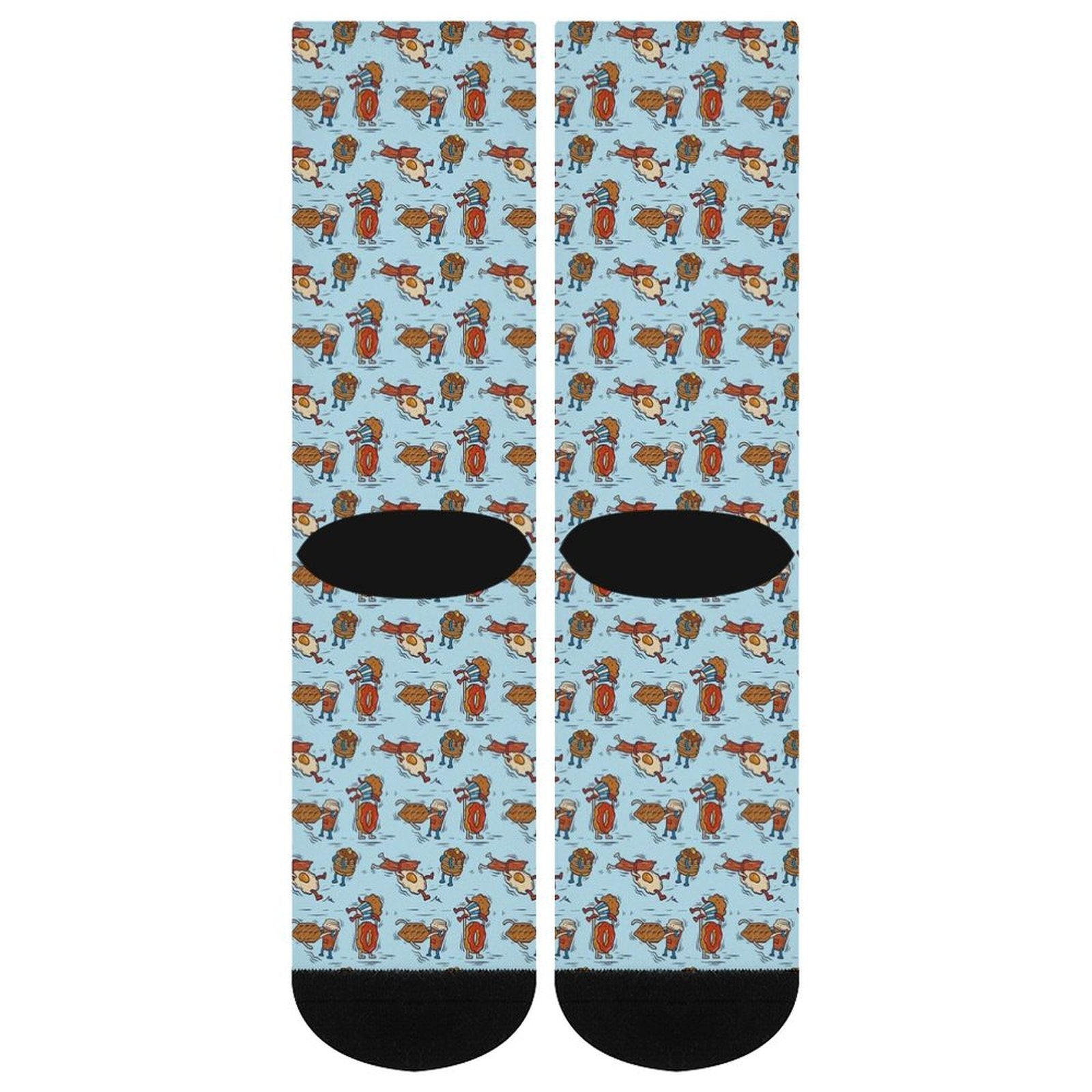 Breakfast Brawl Prined socks Gifts for Men Women
