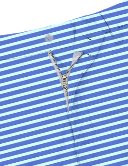 Men Summer Stripes Golf Shorts