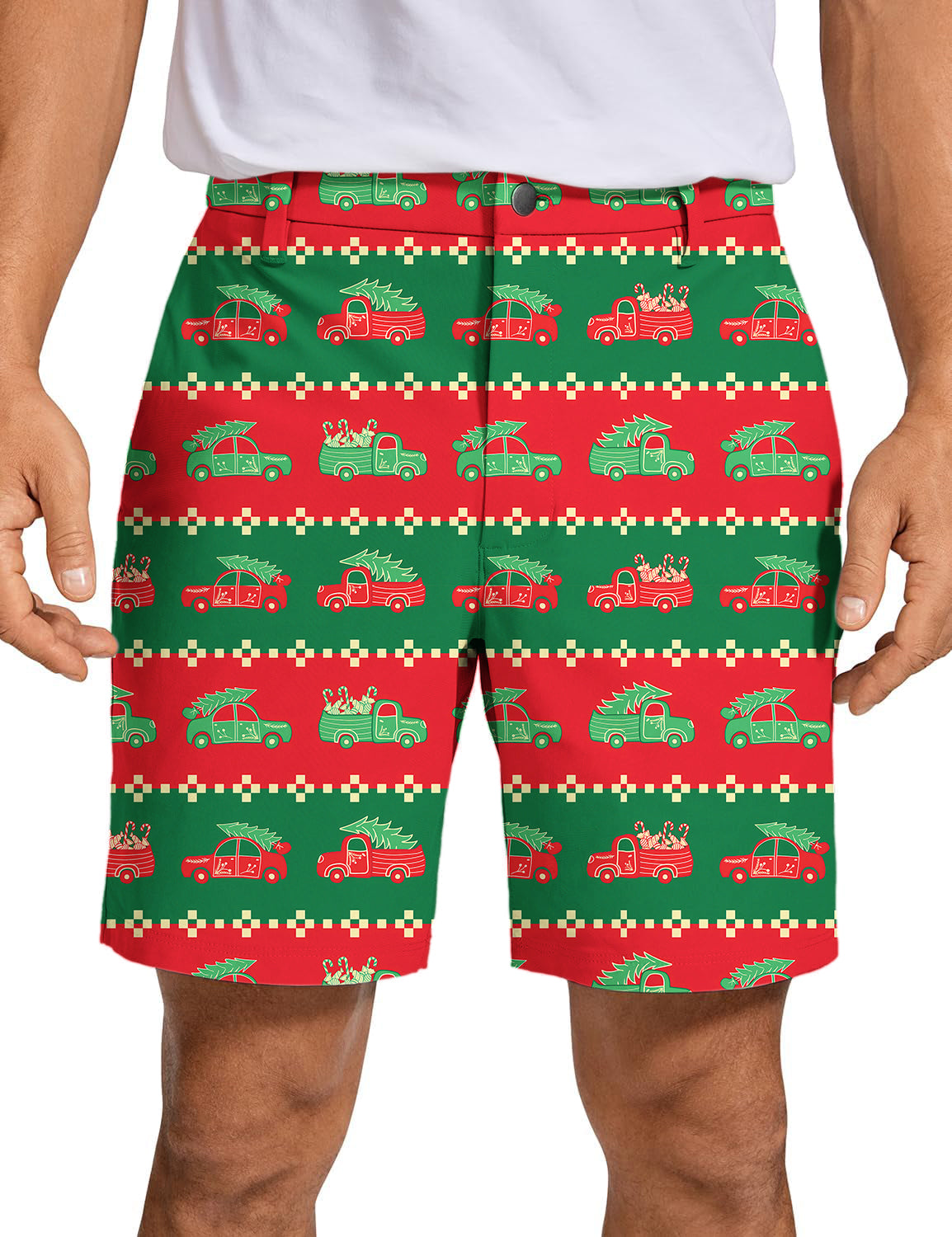 Men's Truck Christmas Gift Golf Shorts
