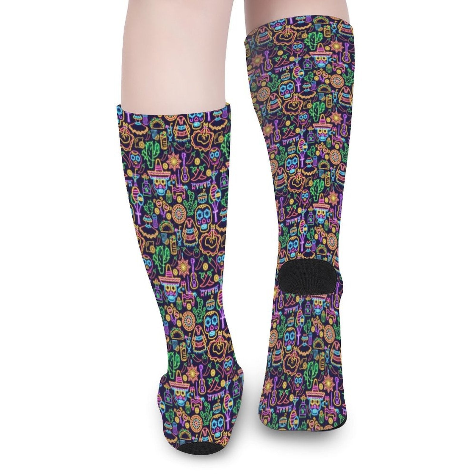Neon Fiesta Prined socks Gifts for Men Women