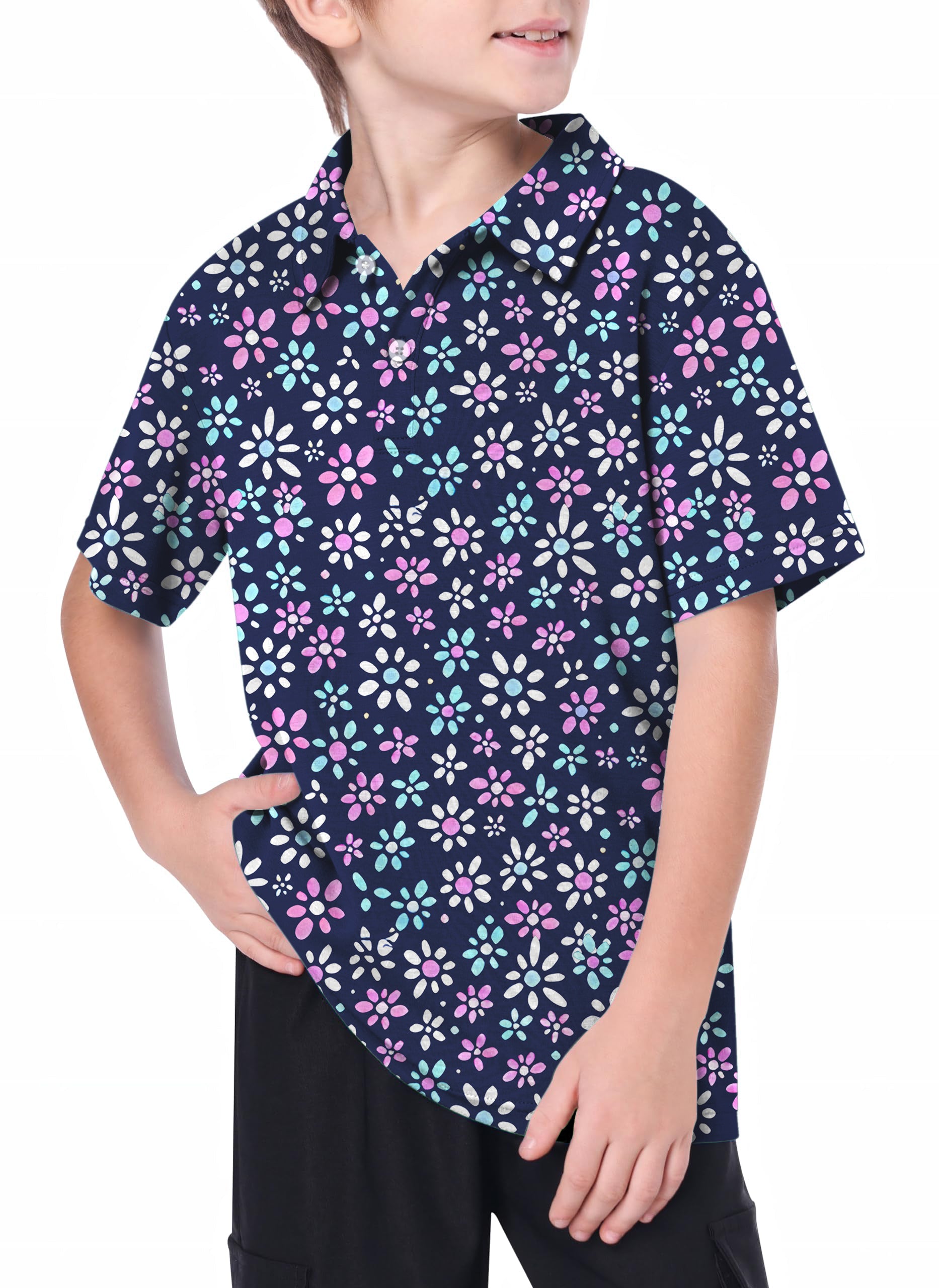 Youth Daisy Daze Golf Polo