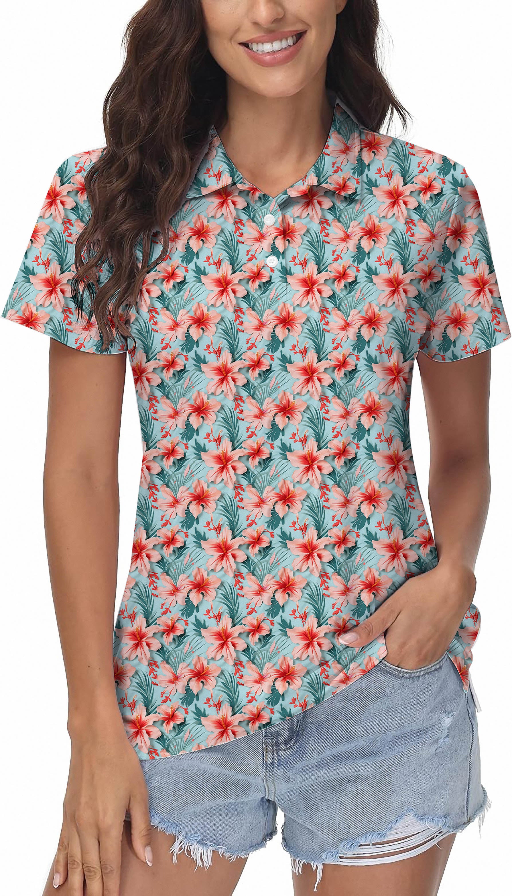 Women's Tropical Course Golf Polo