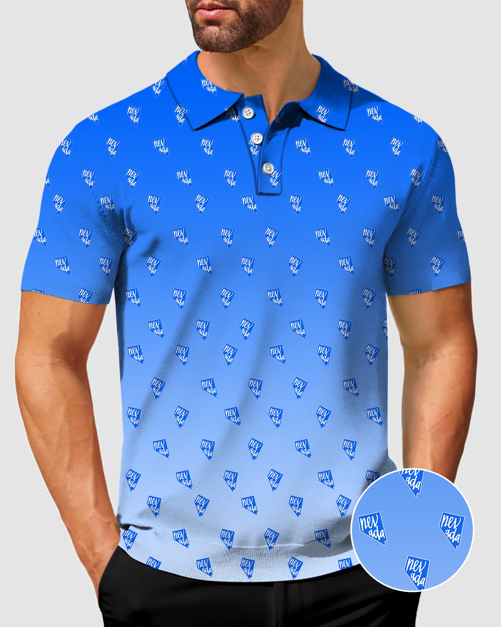 Men's Blue Nevada Polo