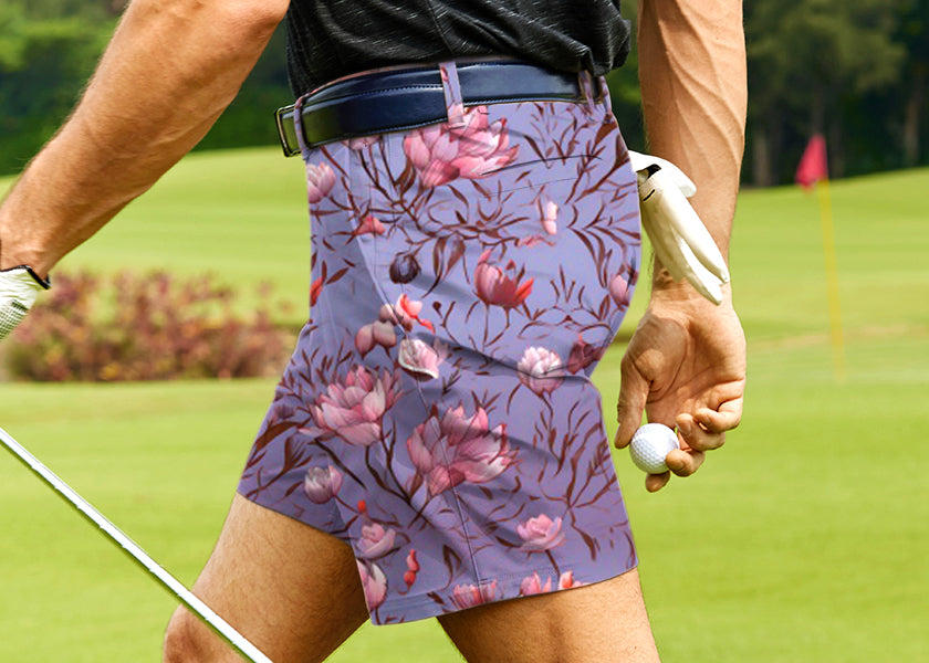 Men rosebuds Golf Shorts