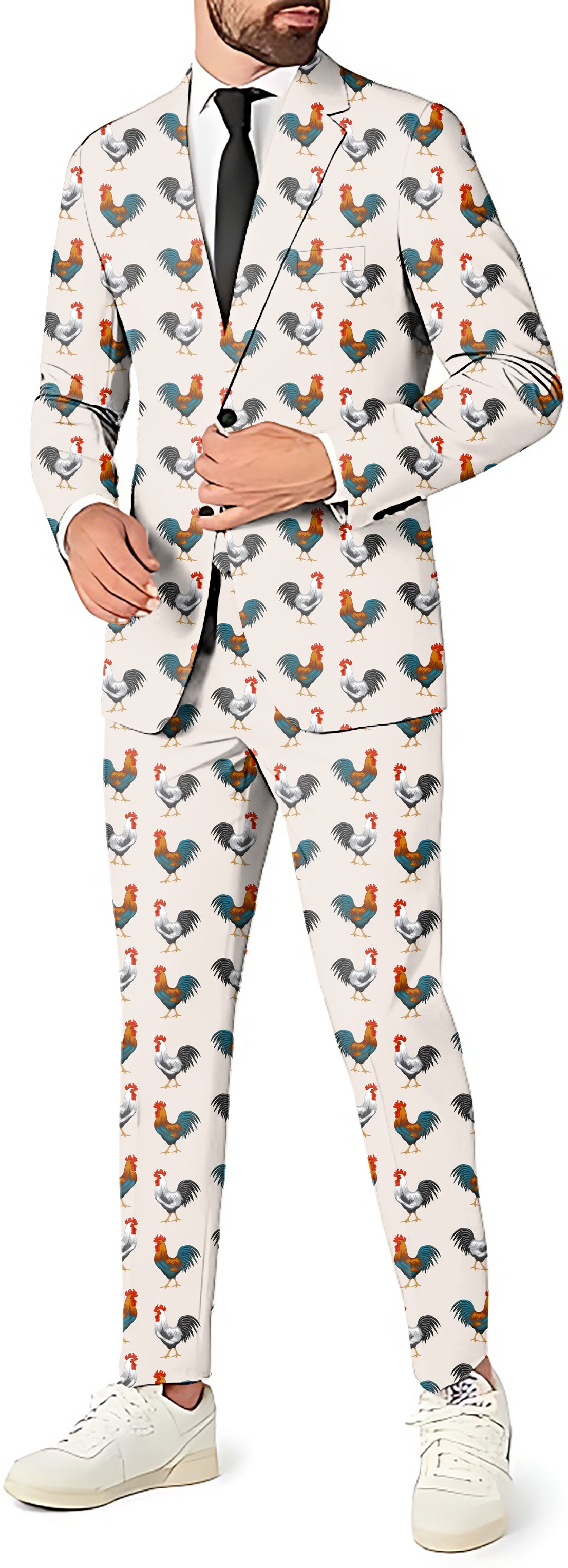 Mr Cocky Men's Party Costumes-Theme Party 2 or 3pcs Suit set-Blazer Pants & Vest