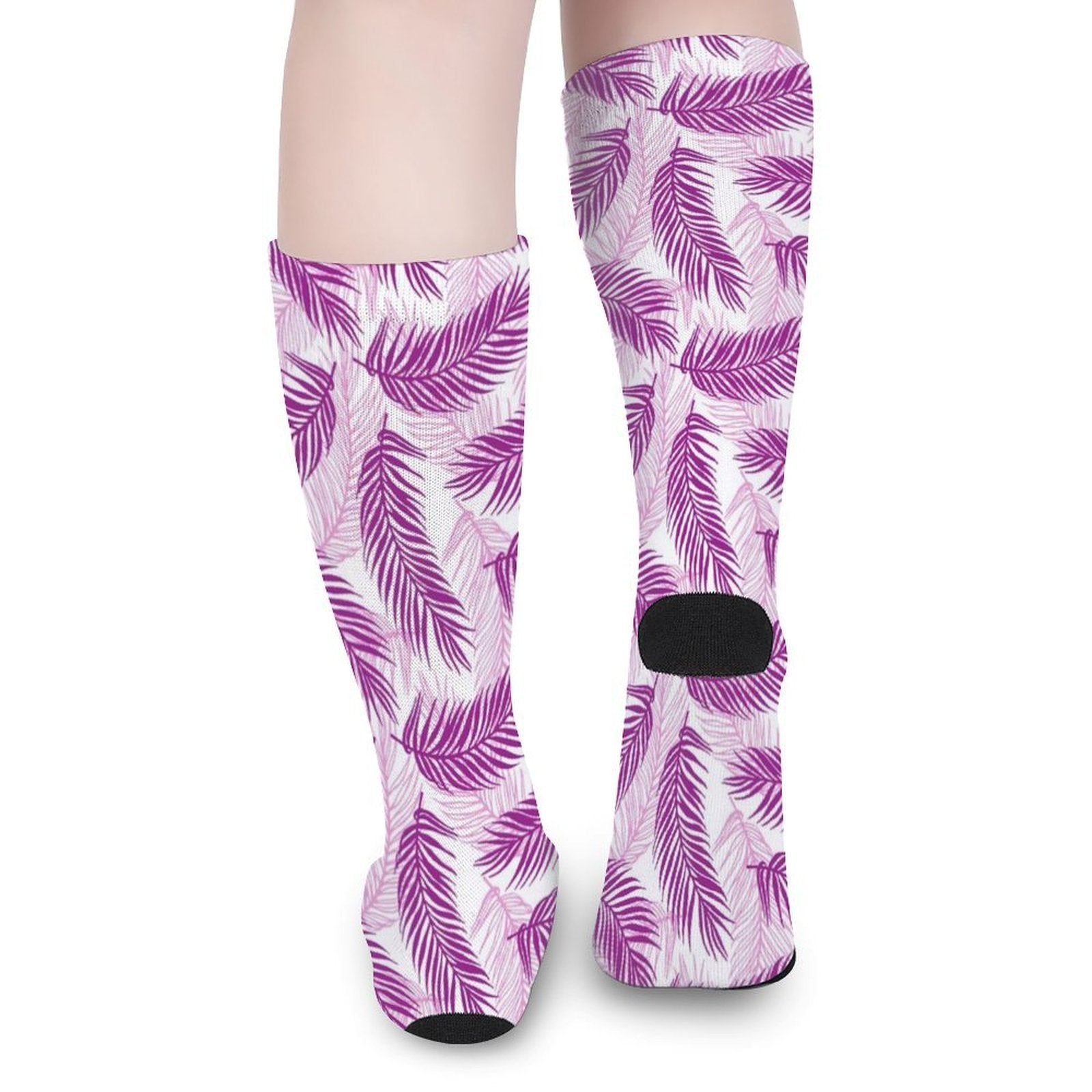 Purple Palms Prined socks Gifts for Men Women