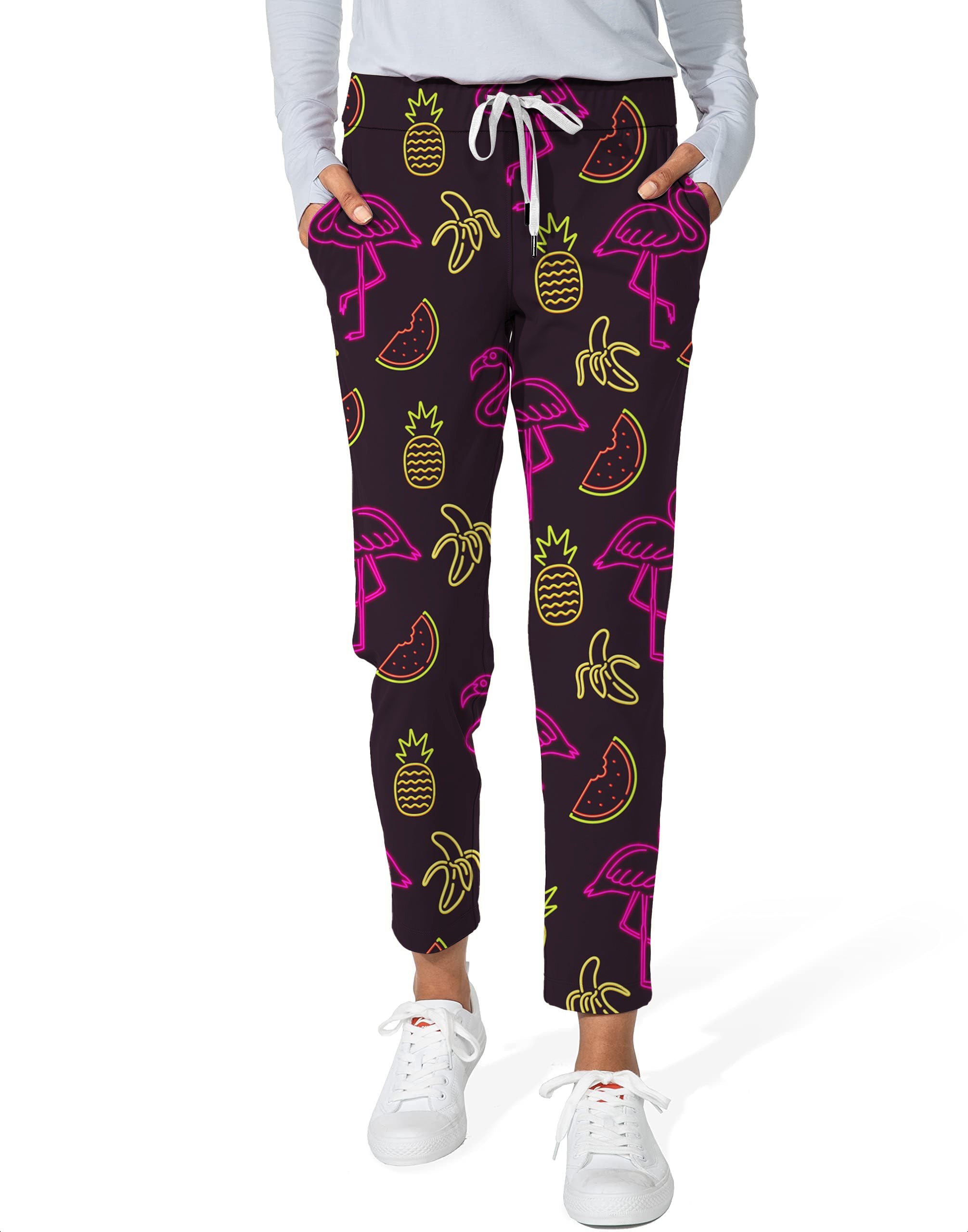 Neon Light Nonsense-Women's 7/8 Stretch Ankle Golf Pants