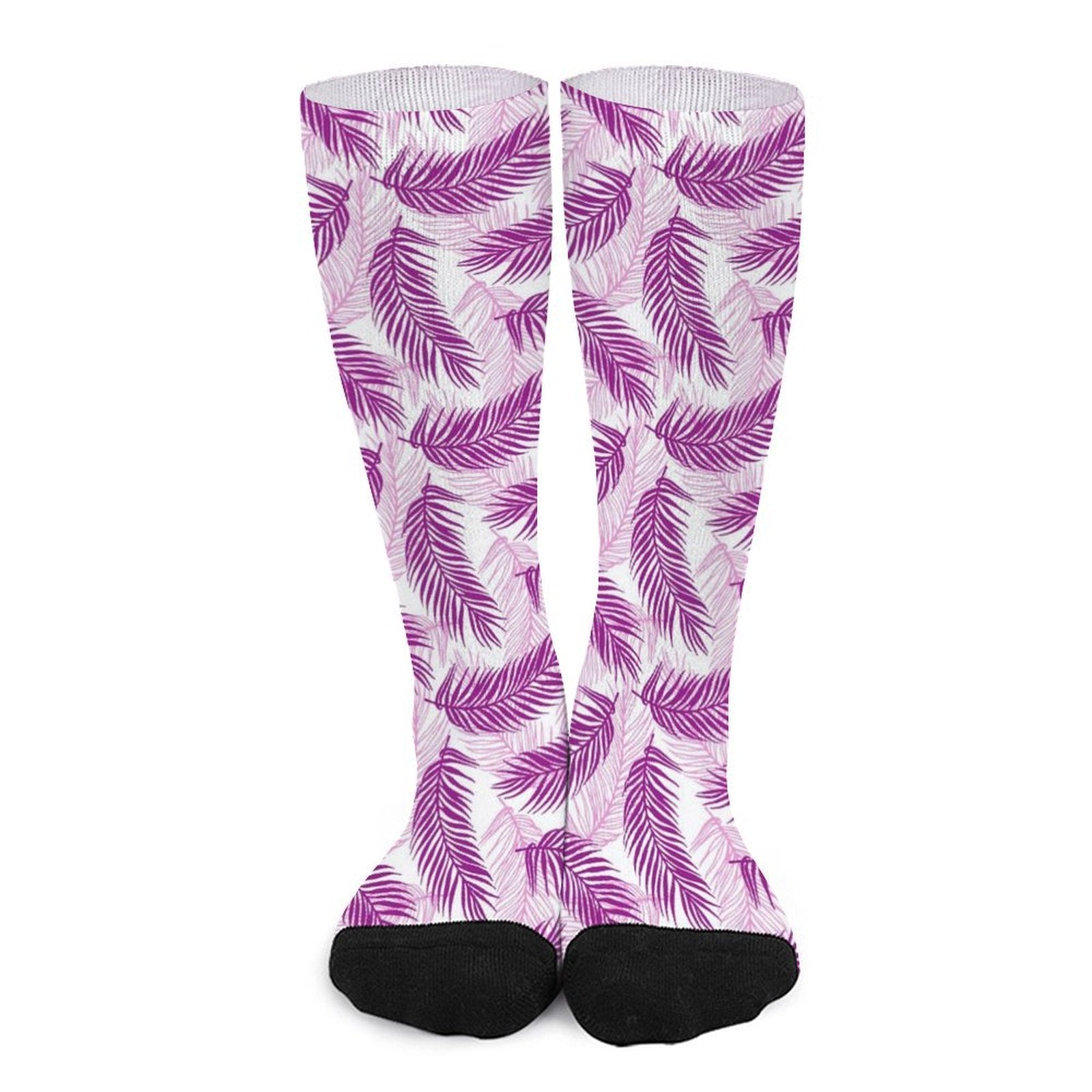 Purple Palms Prined socks Gifts for Men Women