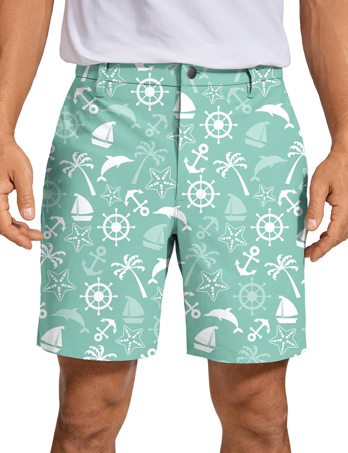 Men's ship's anchor Golf Shorts