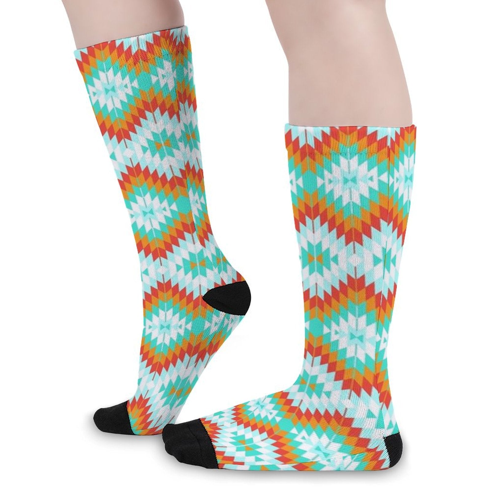 Summer Contrast Stitching Prined socks Gifts for Men Women