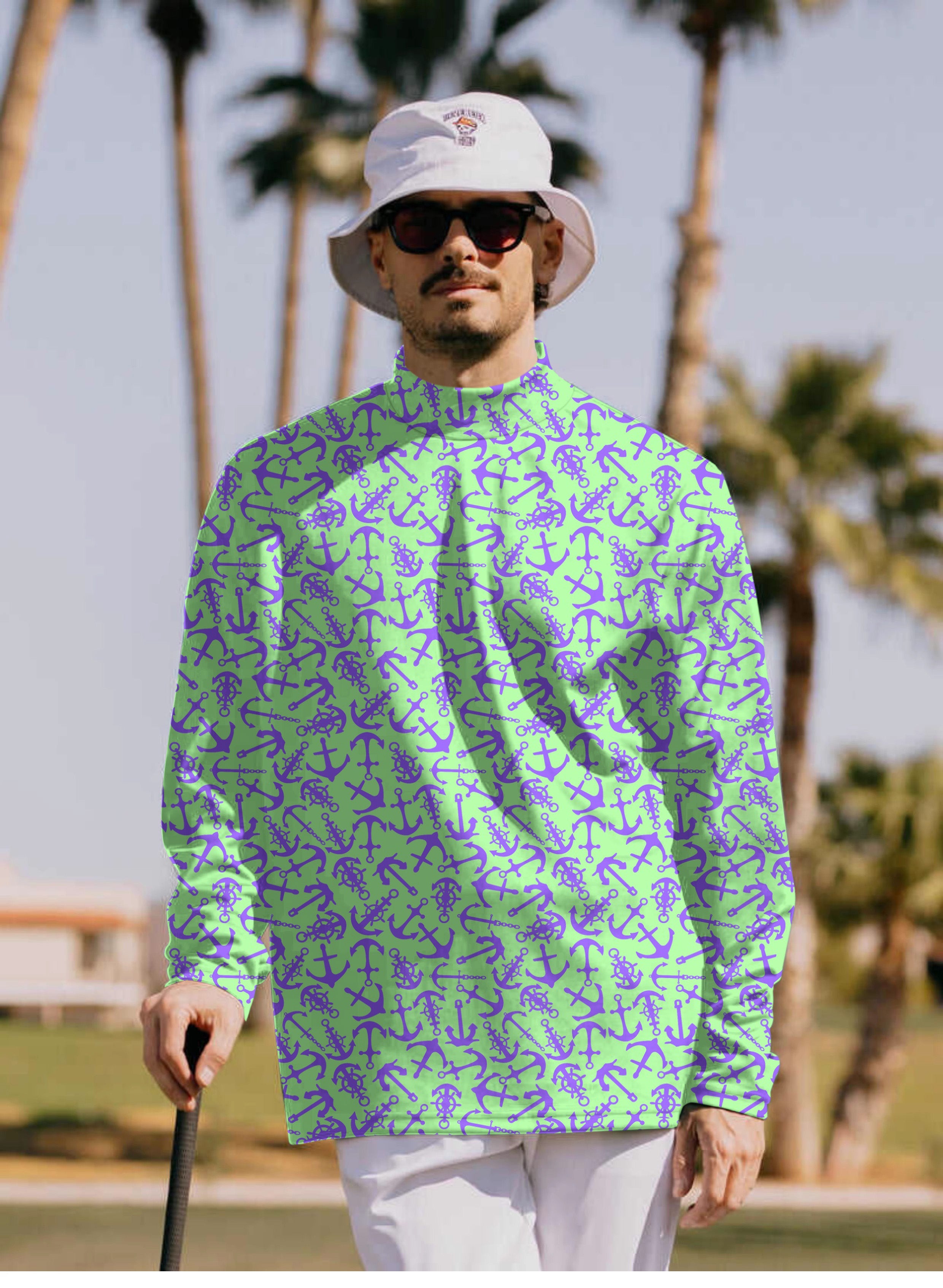 Men's Anchor Pullover High neck Long/Short sleeve T-Shirt
