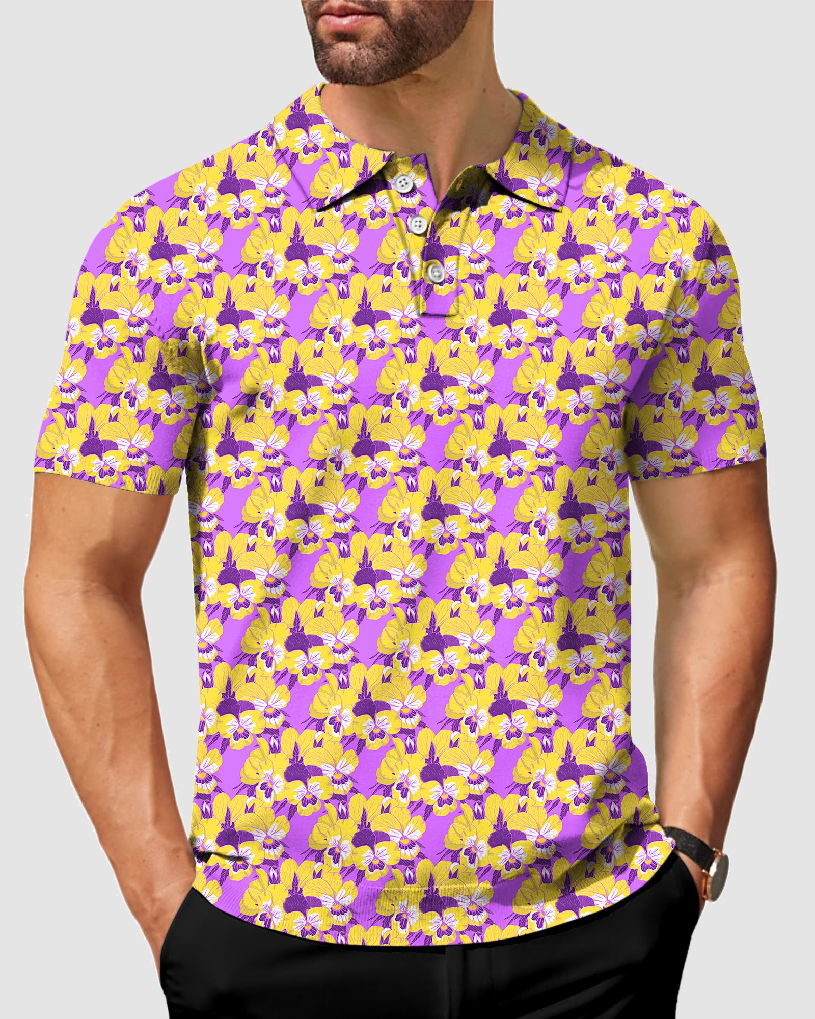Men's Hawaiian Time golf polo