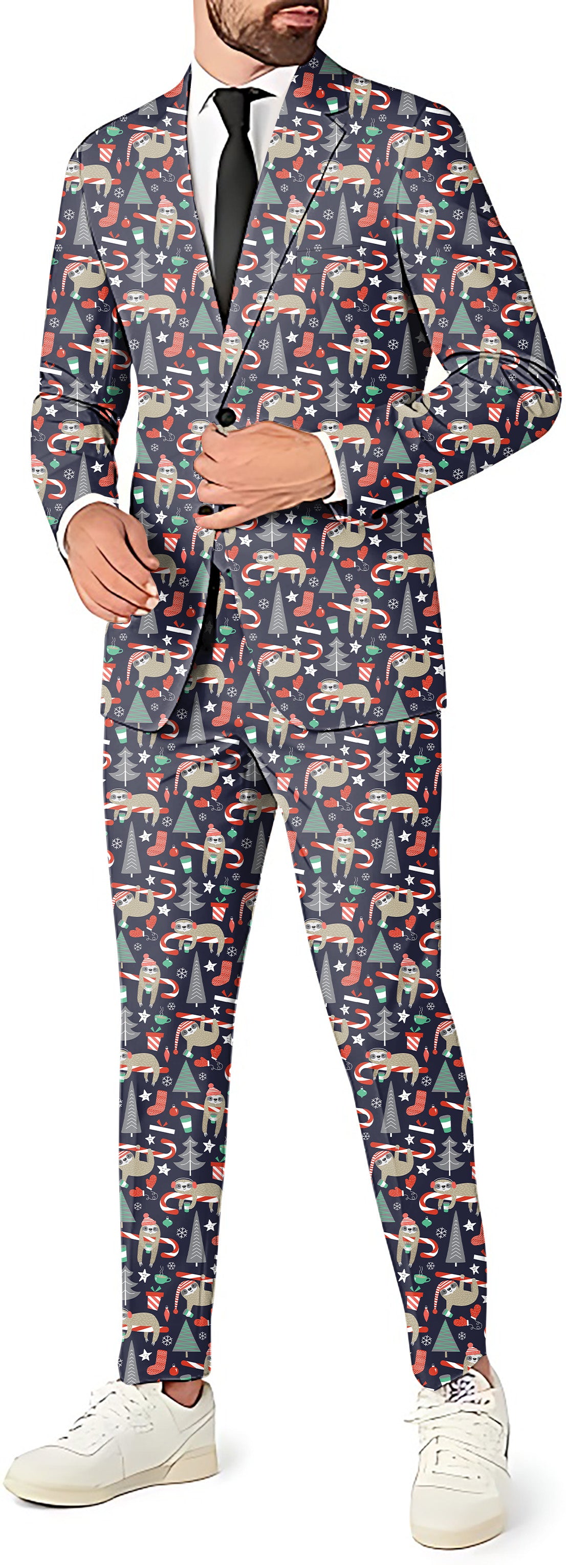 Marry Christmas Men's Party Costumes-Theme Party 2 or 3pcs Suit set-Blazer Pants & Vest