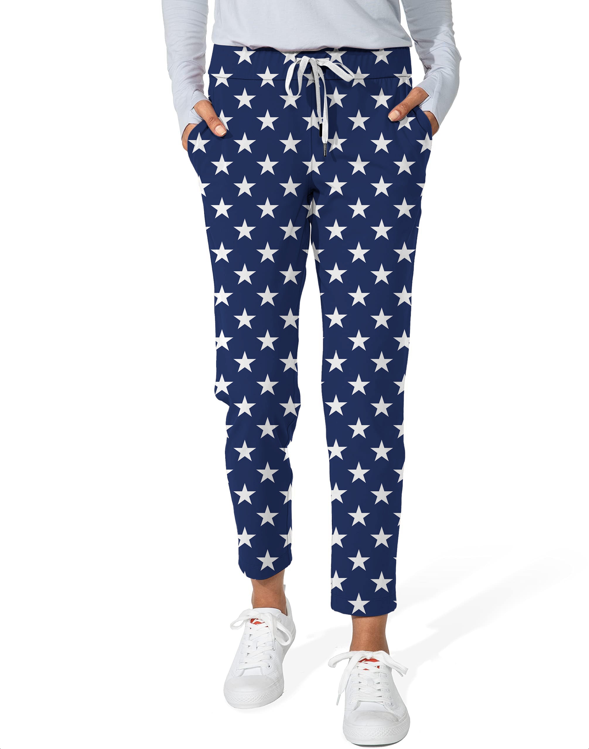 Proud Stars-Women's 7/8 Stretch Ankle Golf Pants