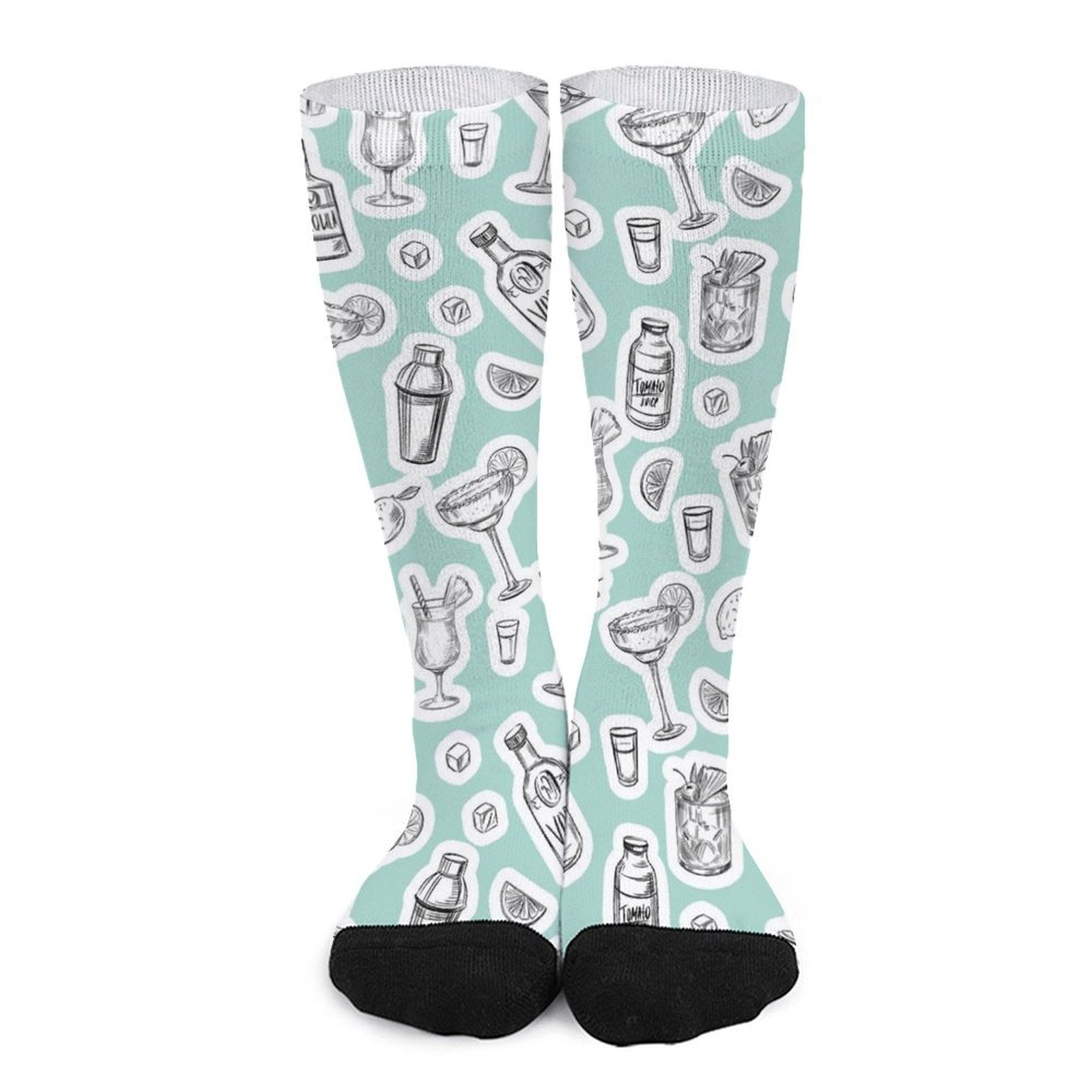 of alcohol cocktails Prined socks Gifts for Men Women