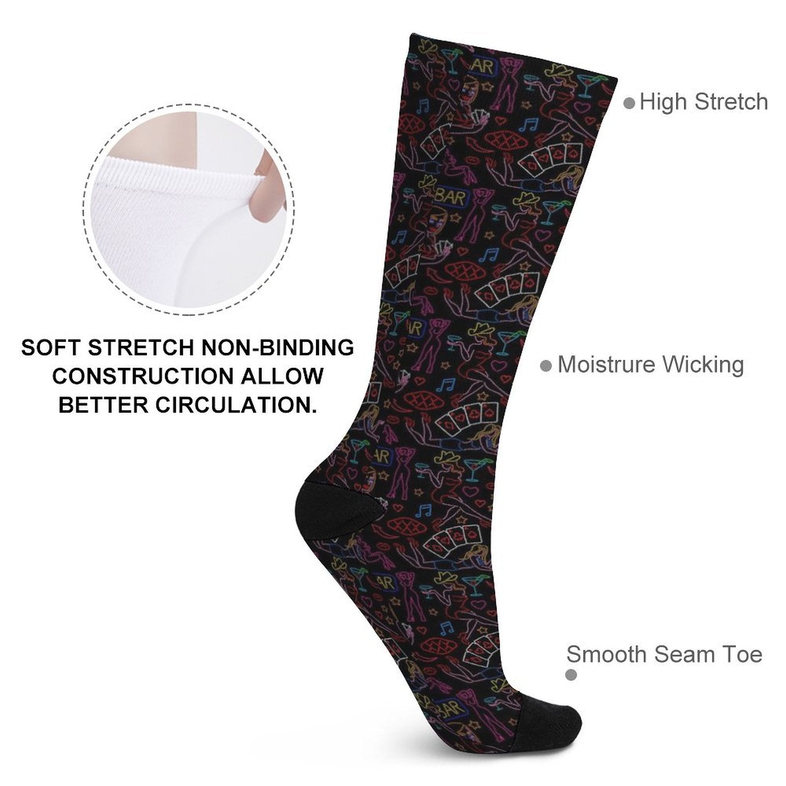 Good Time Prined socks Gifts for Men Women