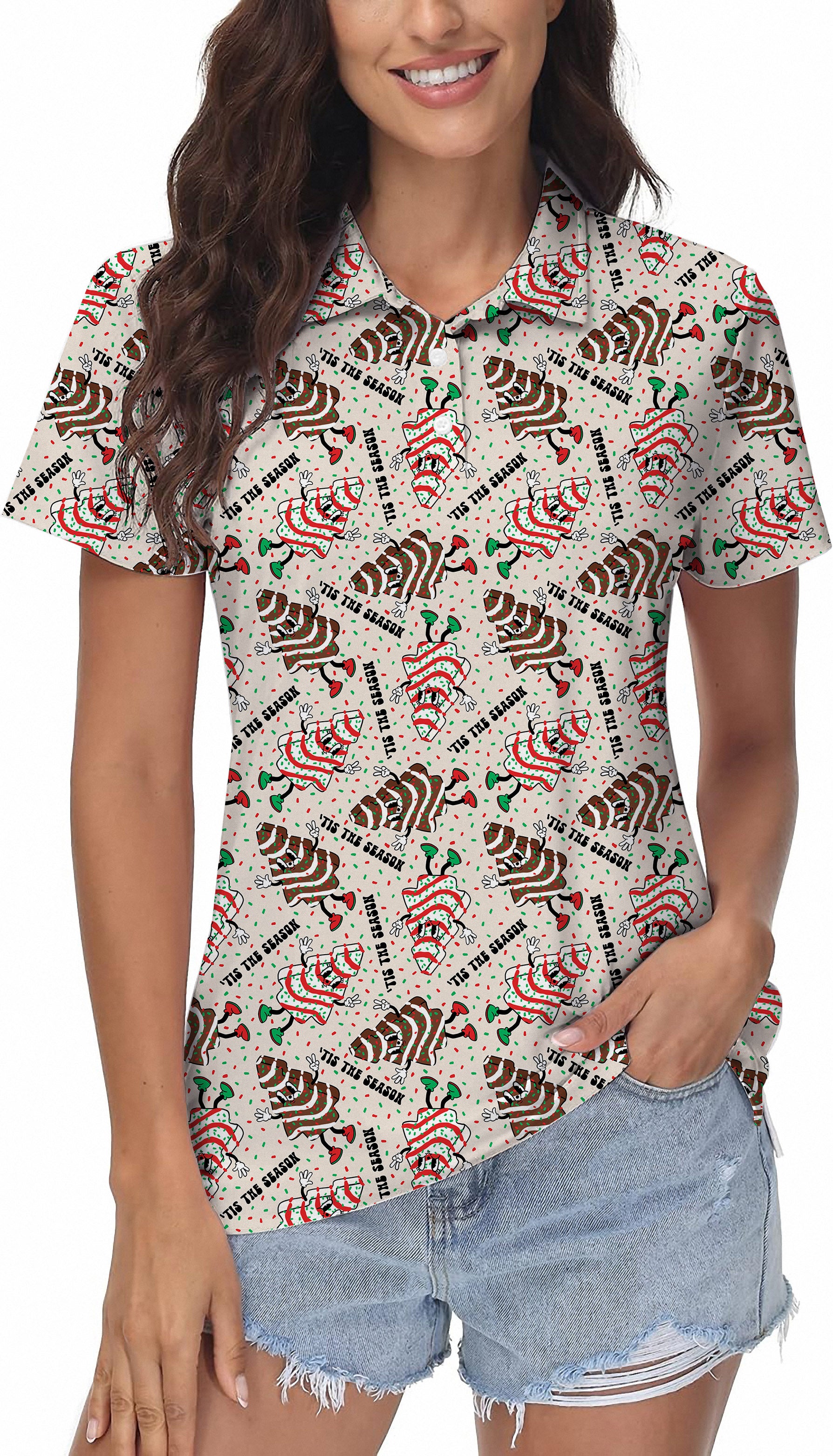 Cake Christmas Women's Golf Polo