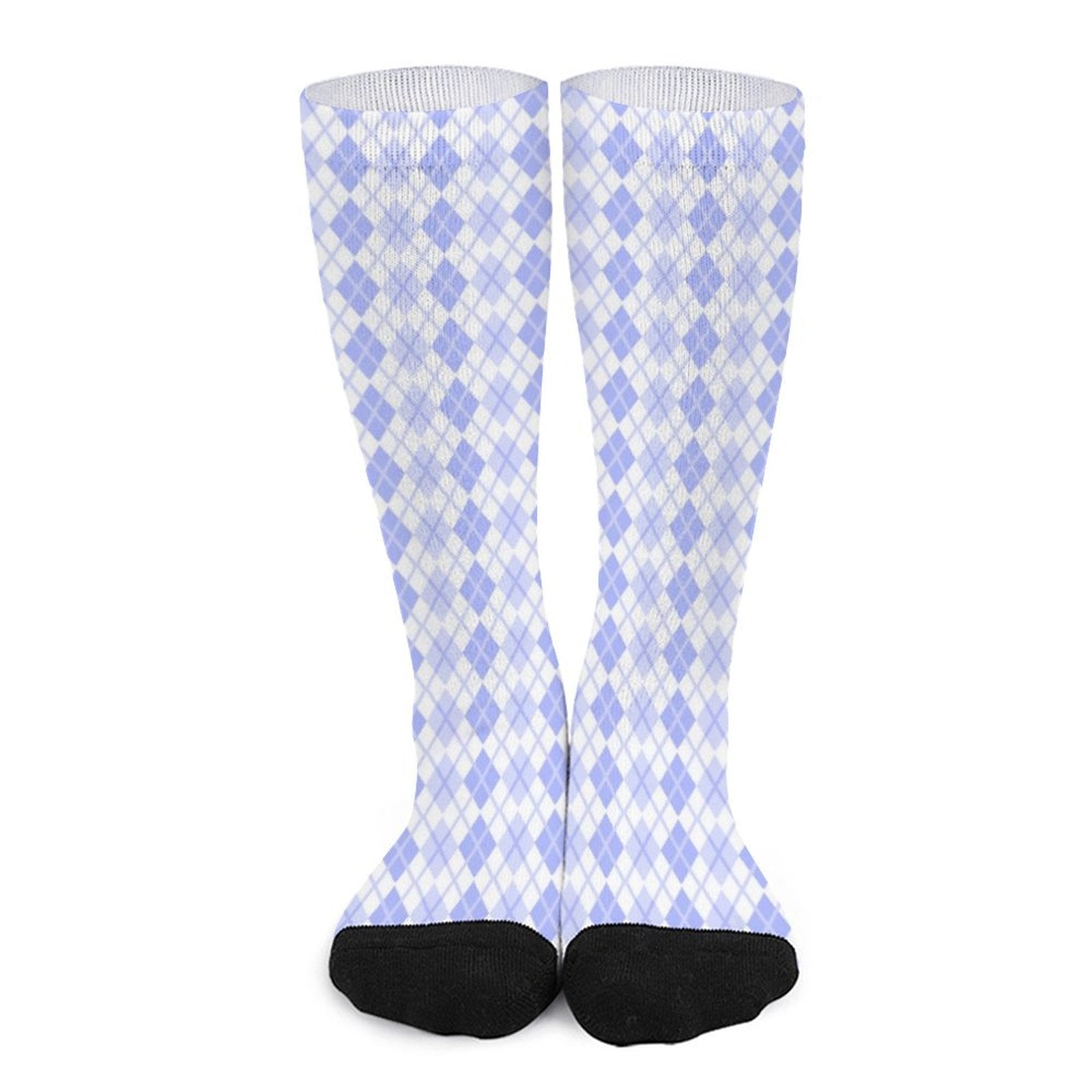 Argyle purple grid Prined socks Gifts for Men Women