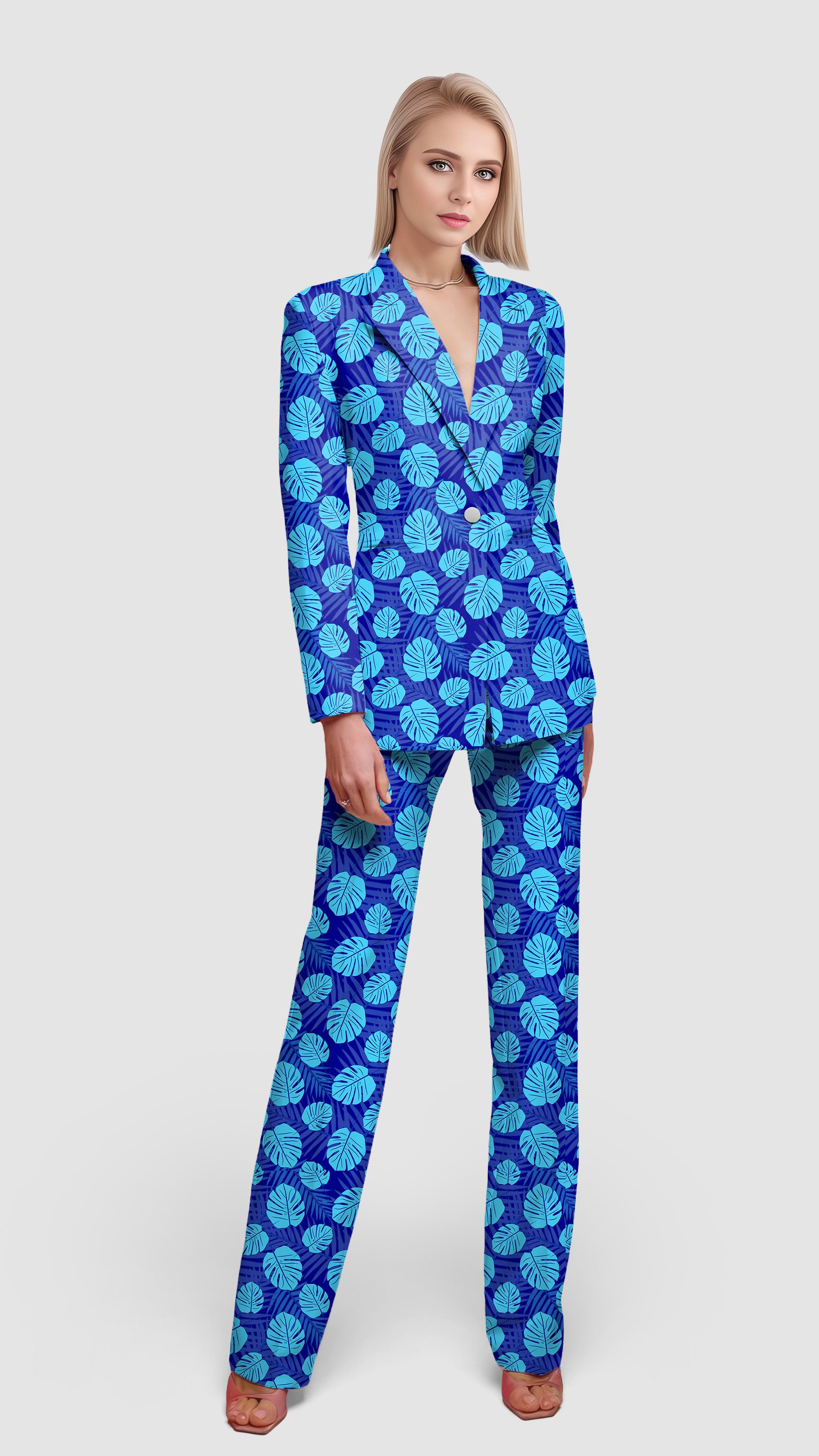 Aloha Havana-Women's Blazer Casual Work Office Blazer Suit set
