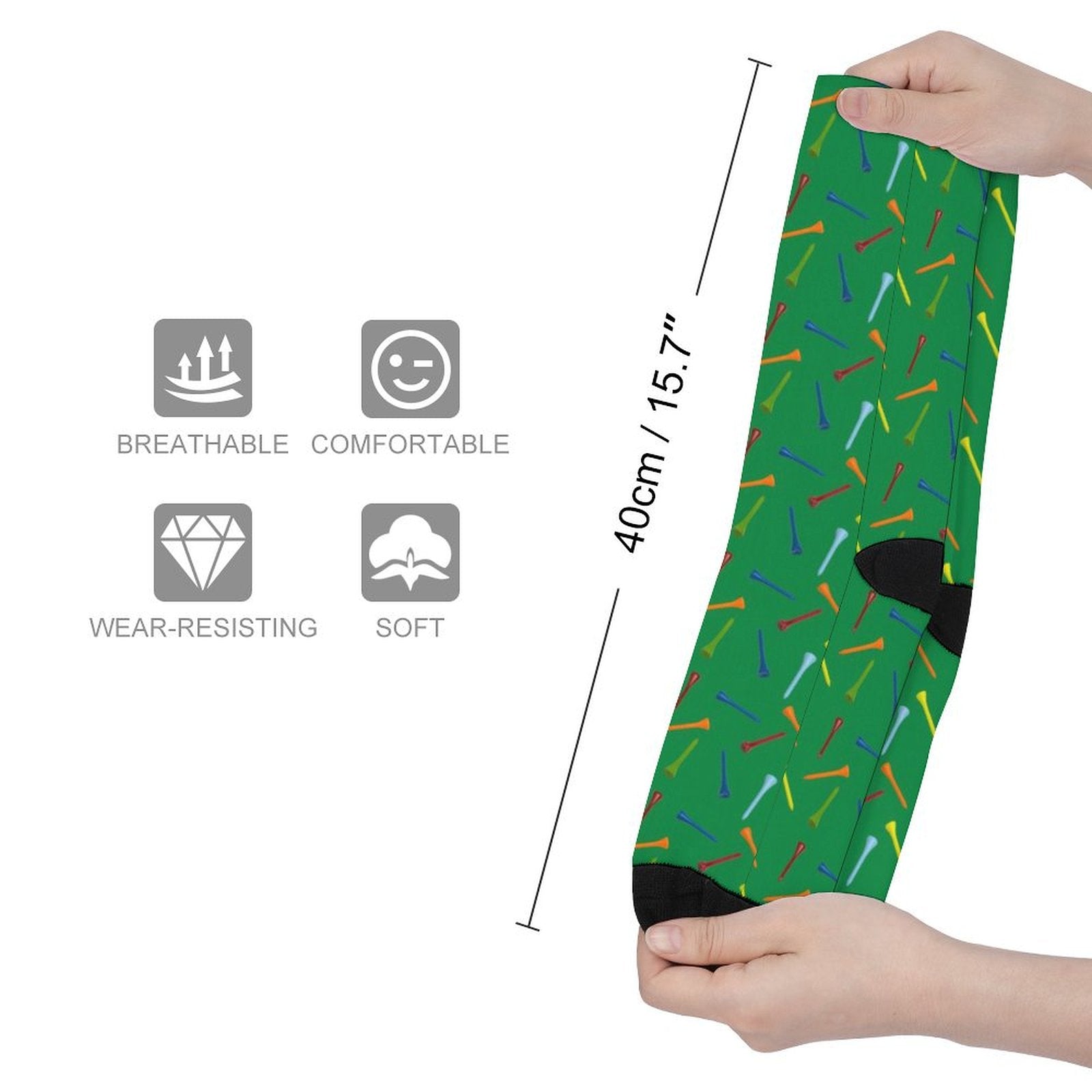golf dings Prined socks Gifts for Men Women