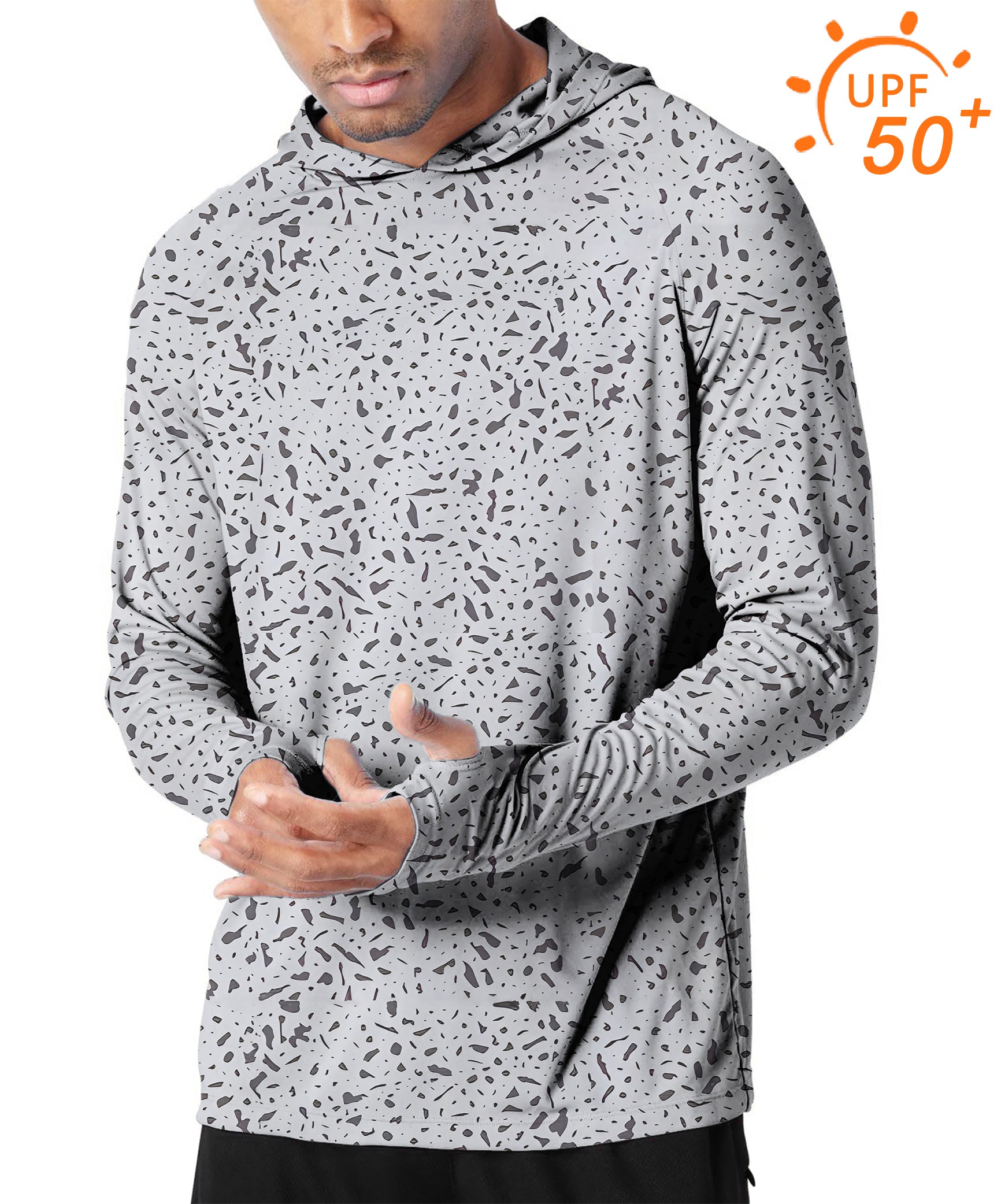 Men's Outdoor Speckle Golf Sun Protection Slim Fit hoodies