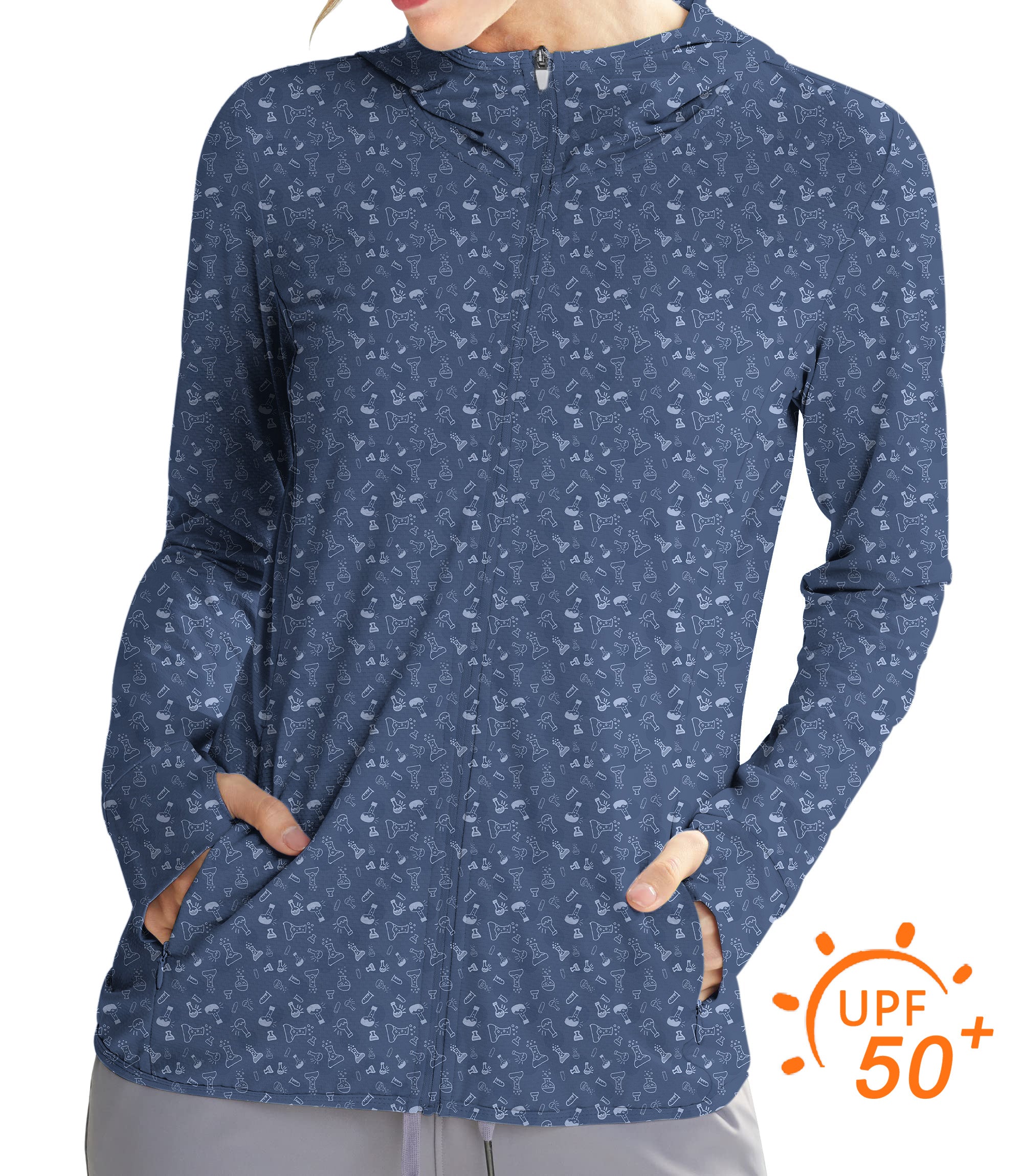 Women's Outdoor laboratory Golf Sun Protection Slim Fit zip hoodies