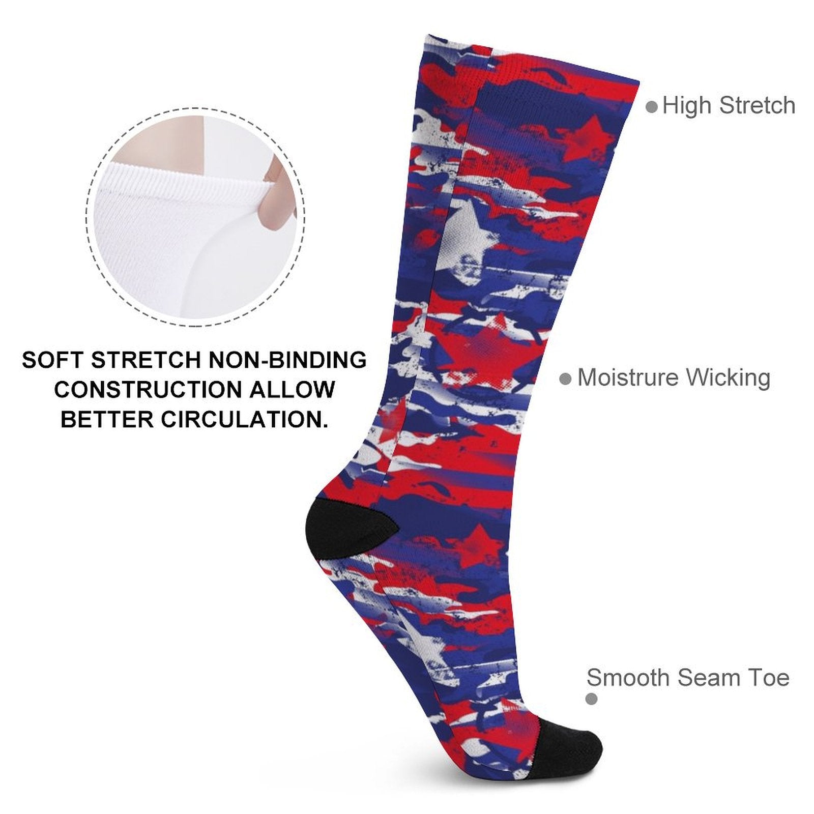 USA camo Prined socks Gifts for Men Women