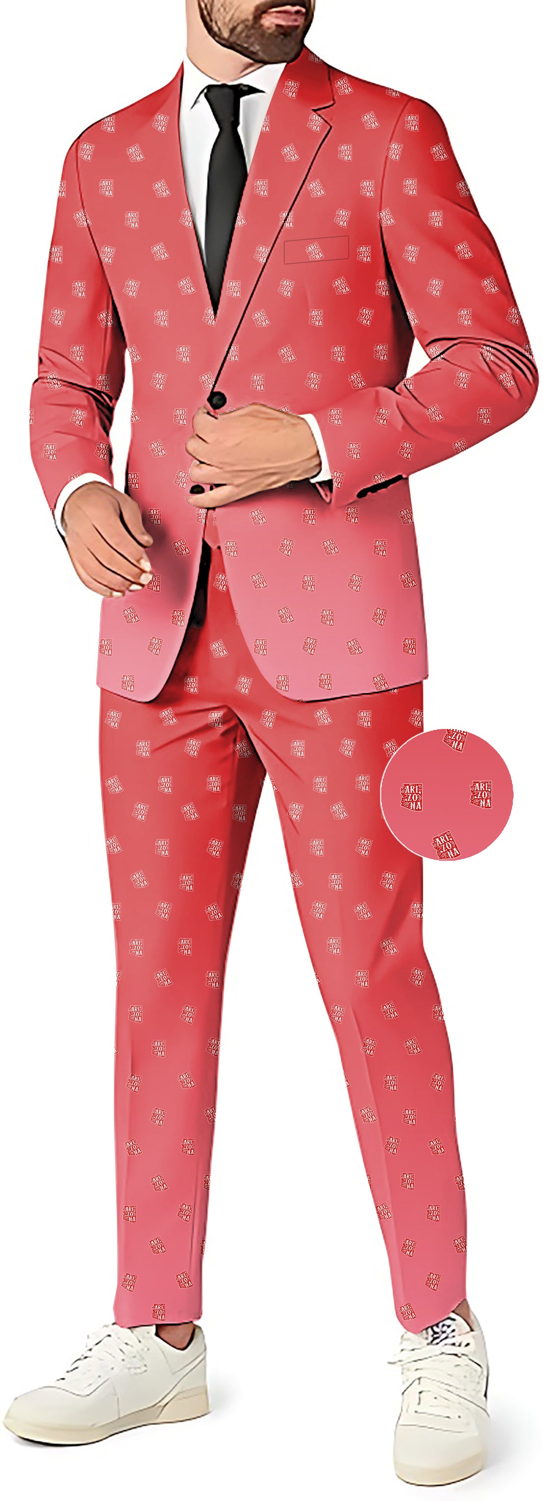 Red Arizona Men's Party Costumes-Theme Party 2 or 3pcs Suit set-Blazer Pants & Vest