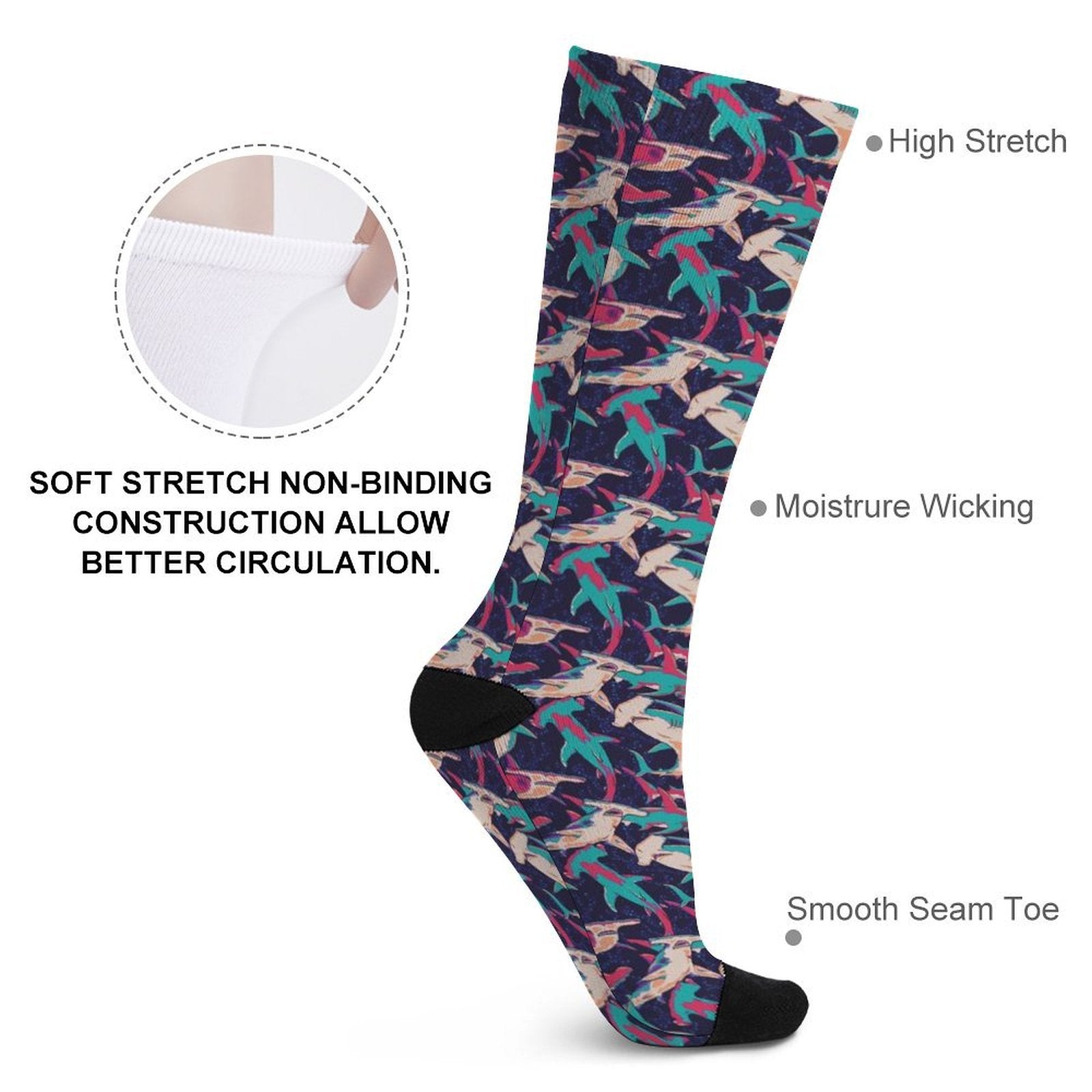 Hammer Time Prined socks Gifts for Men Women
